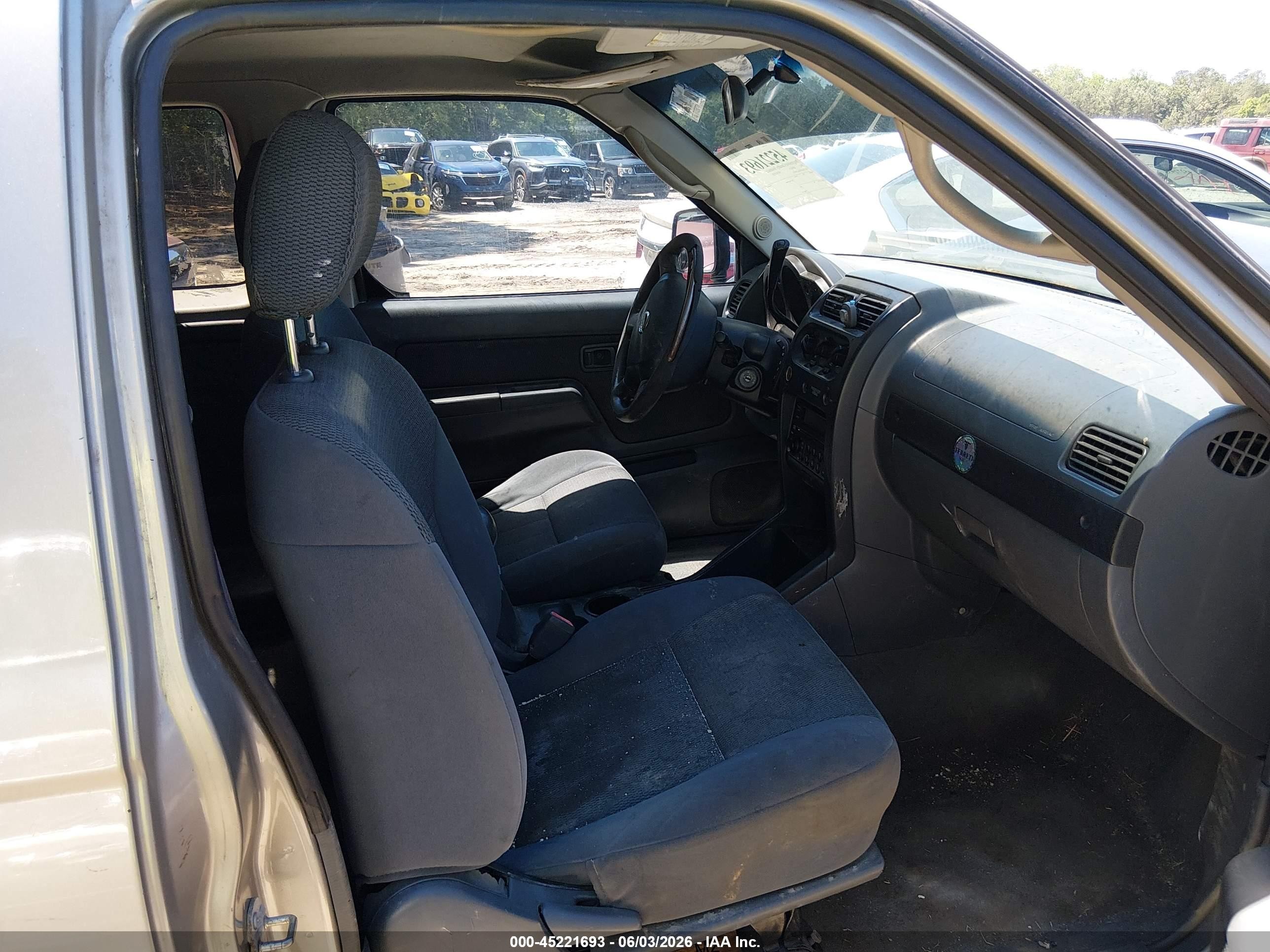 2002 Nissan Frontier Xe Gray vin: 1N6DD26S62C347079