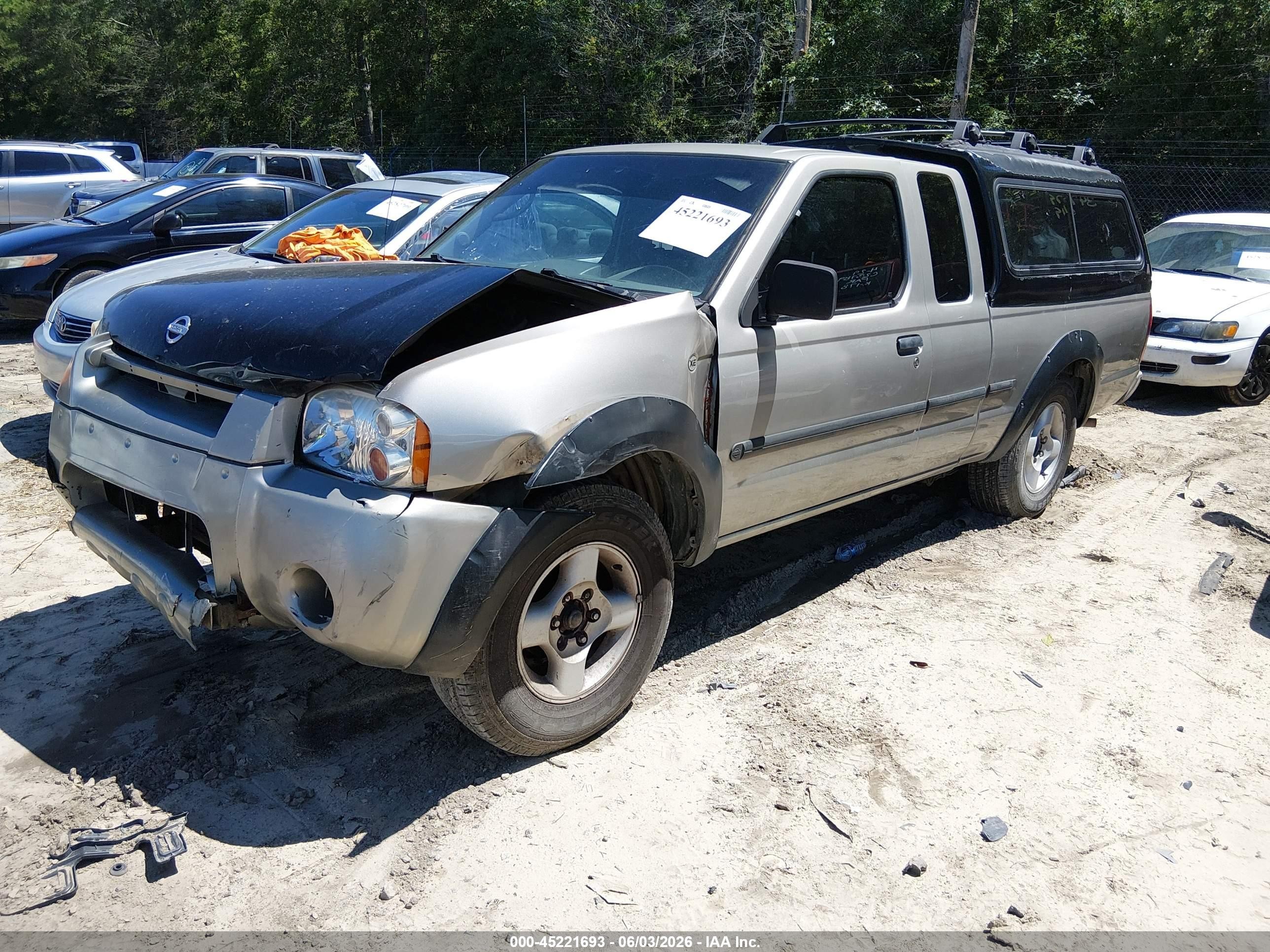 2002 Nissan Frontier Xe Gray vin: 1N6DD26S62C347079