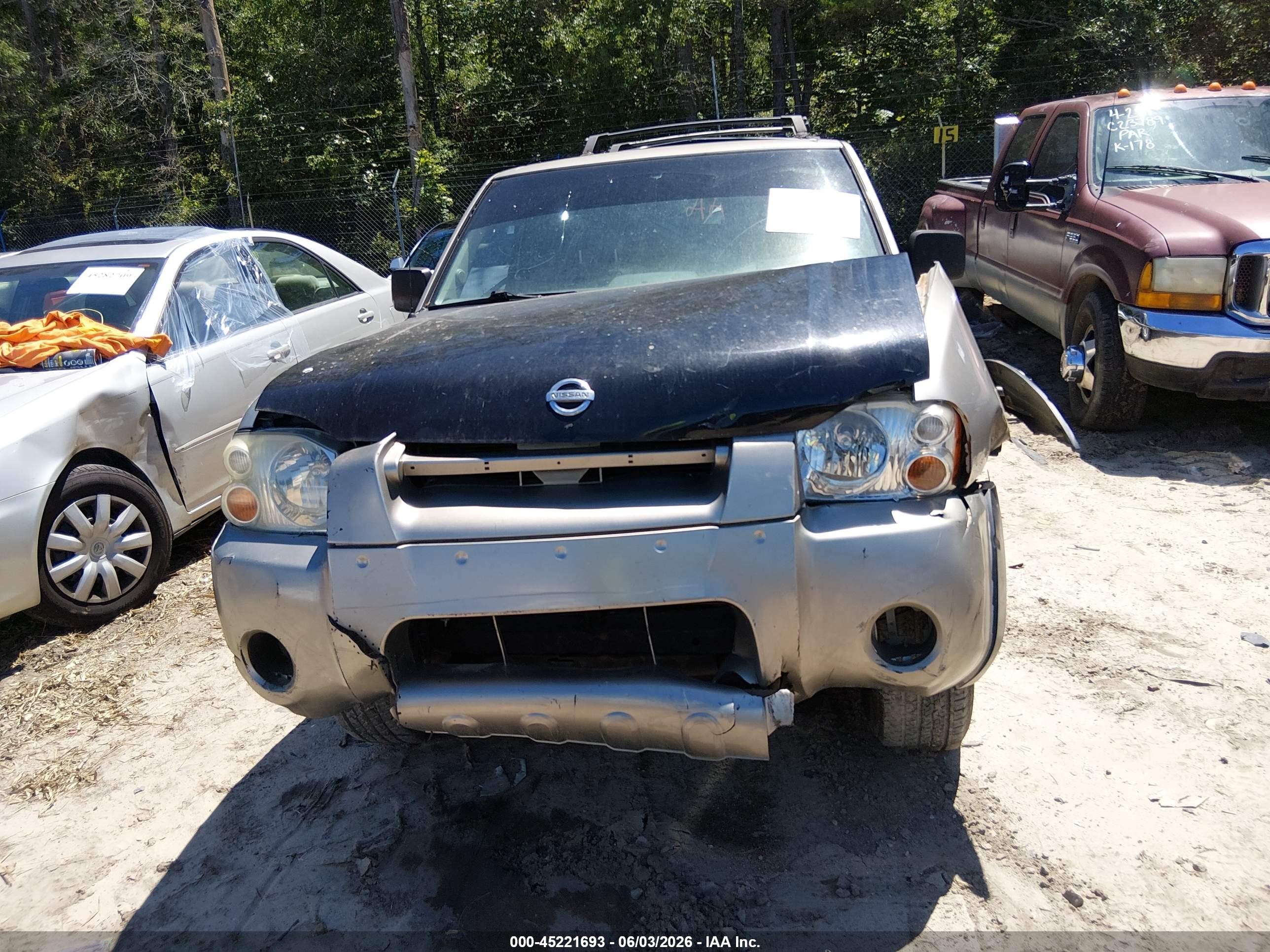 2002 Nissan Frontier Xe Gray vin: 1N6DD26S62C347079