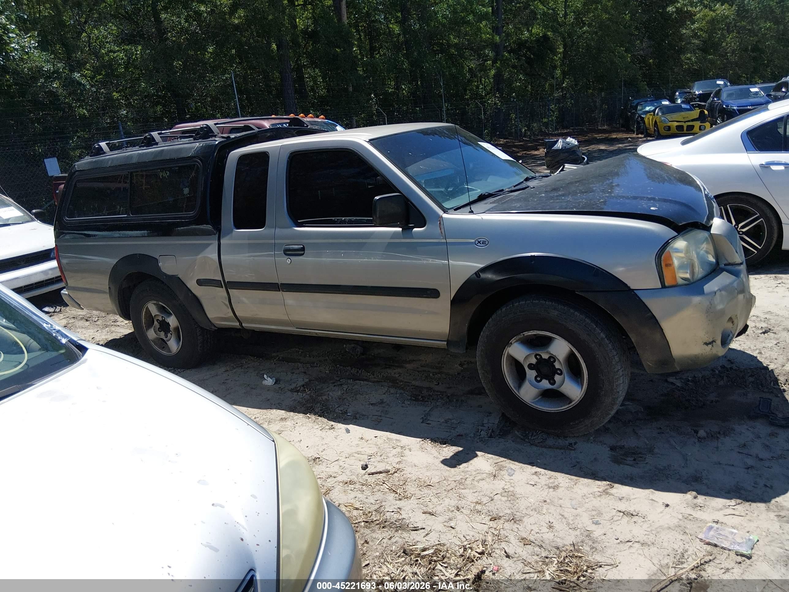 2002 Nissan Frontier Xe Gray vin: 1N6DD26S62C347079