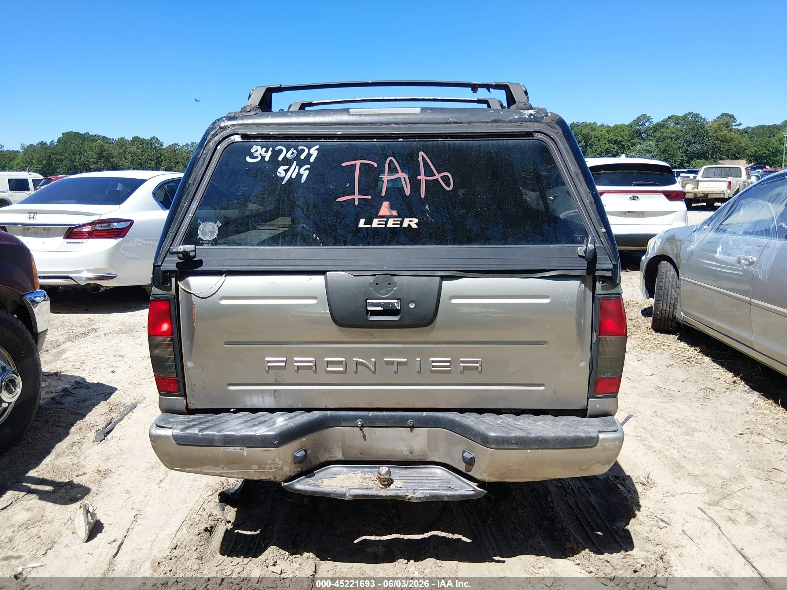 2002 Nissan Frontier Xe Gray vin: 1N6DD26S62C347079