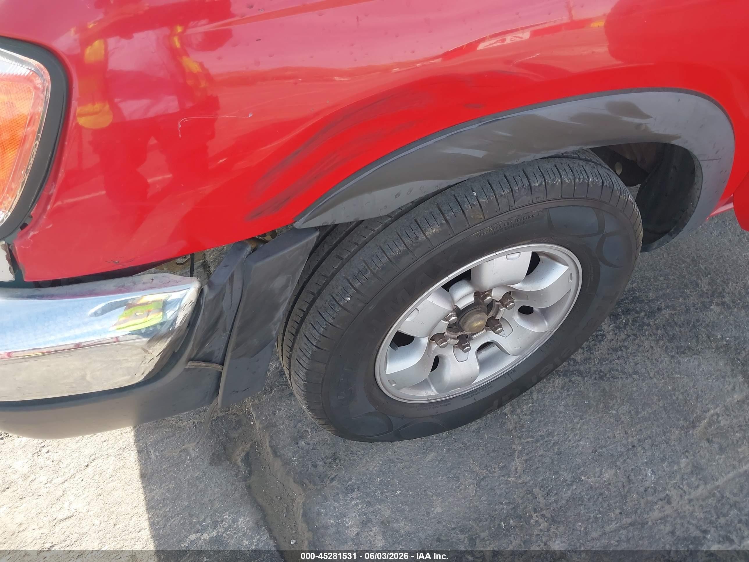1998 Nissan Frontier Se/xe Red vin: 1N6DD26S6WC311835