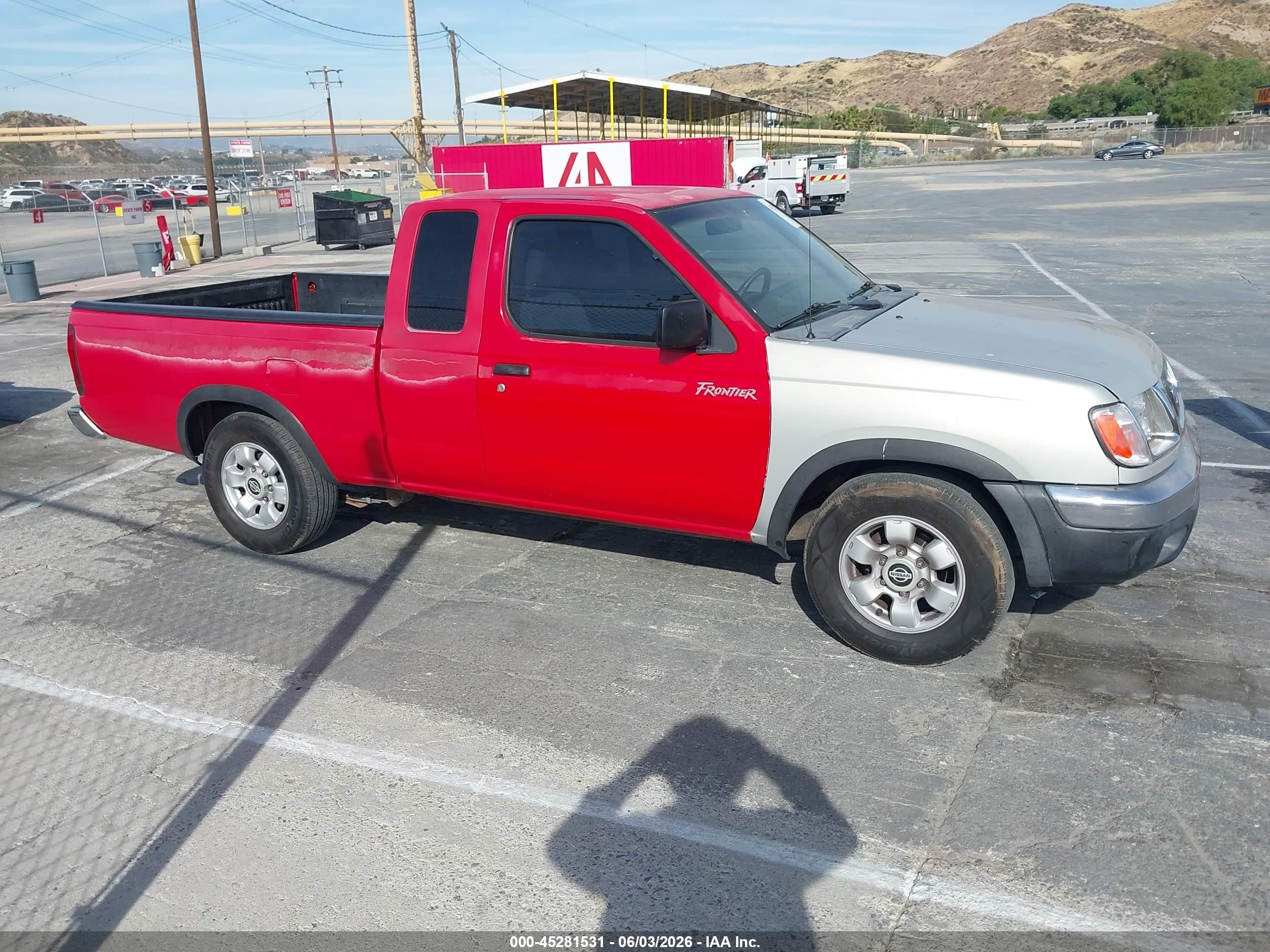 1998 Nissan Frontier Se/xe Red vin: 1N6DD26S6WC311835