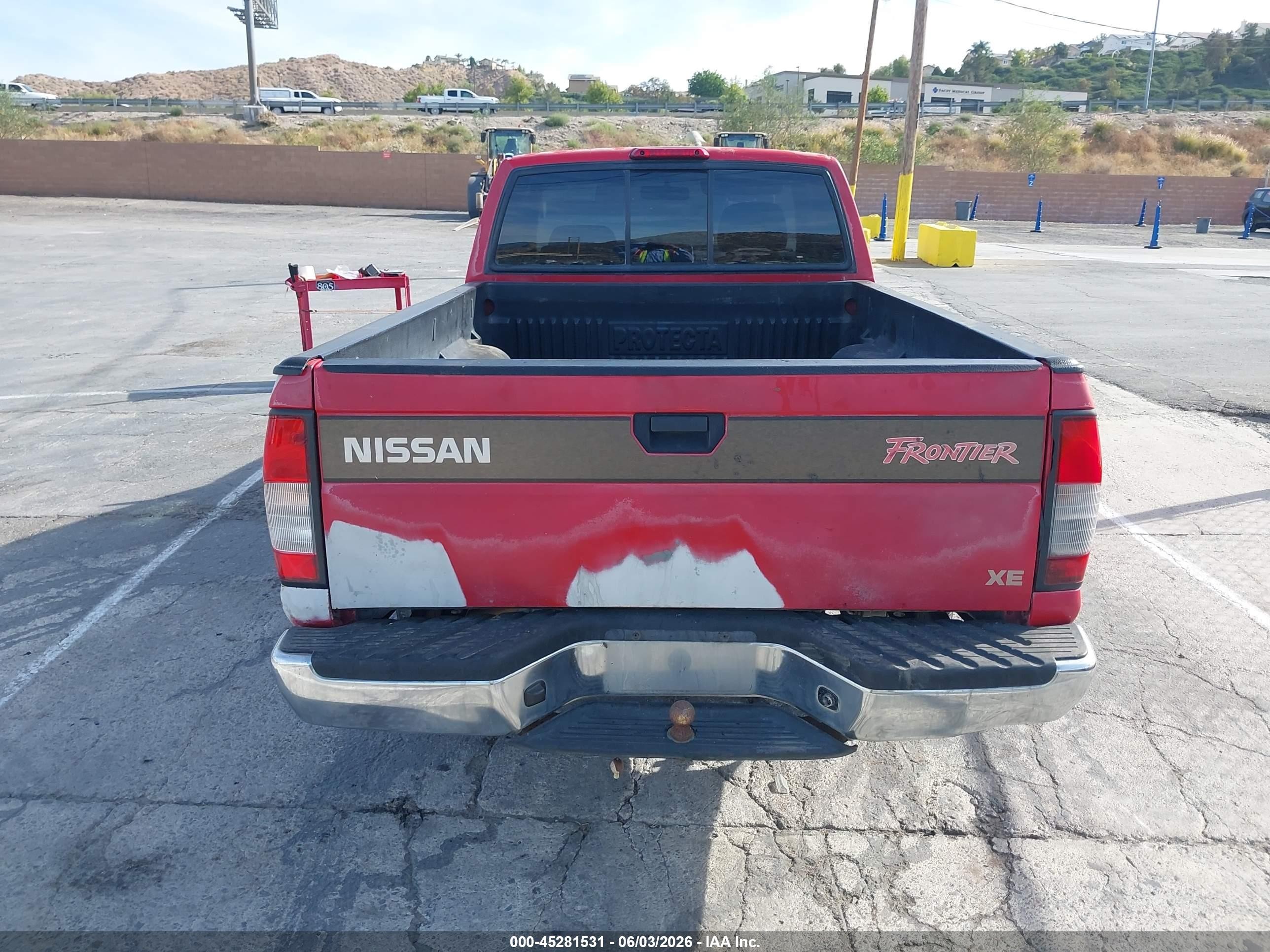 1998 Nissan Frontier Se/xe Red vin: 1N6DD26S6WC311835