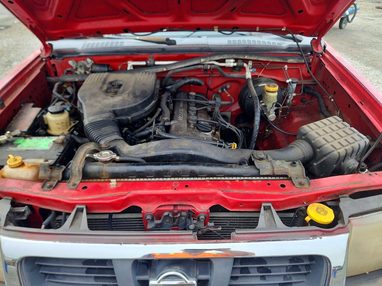 2000 Nissan Frontier Xe Red vin: 1N6DD26S6YC357328