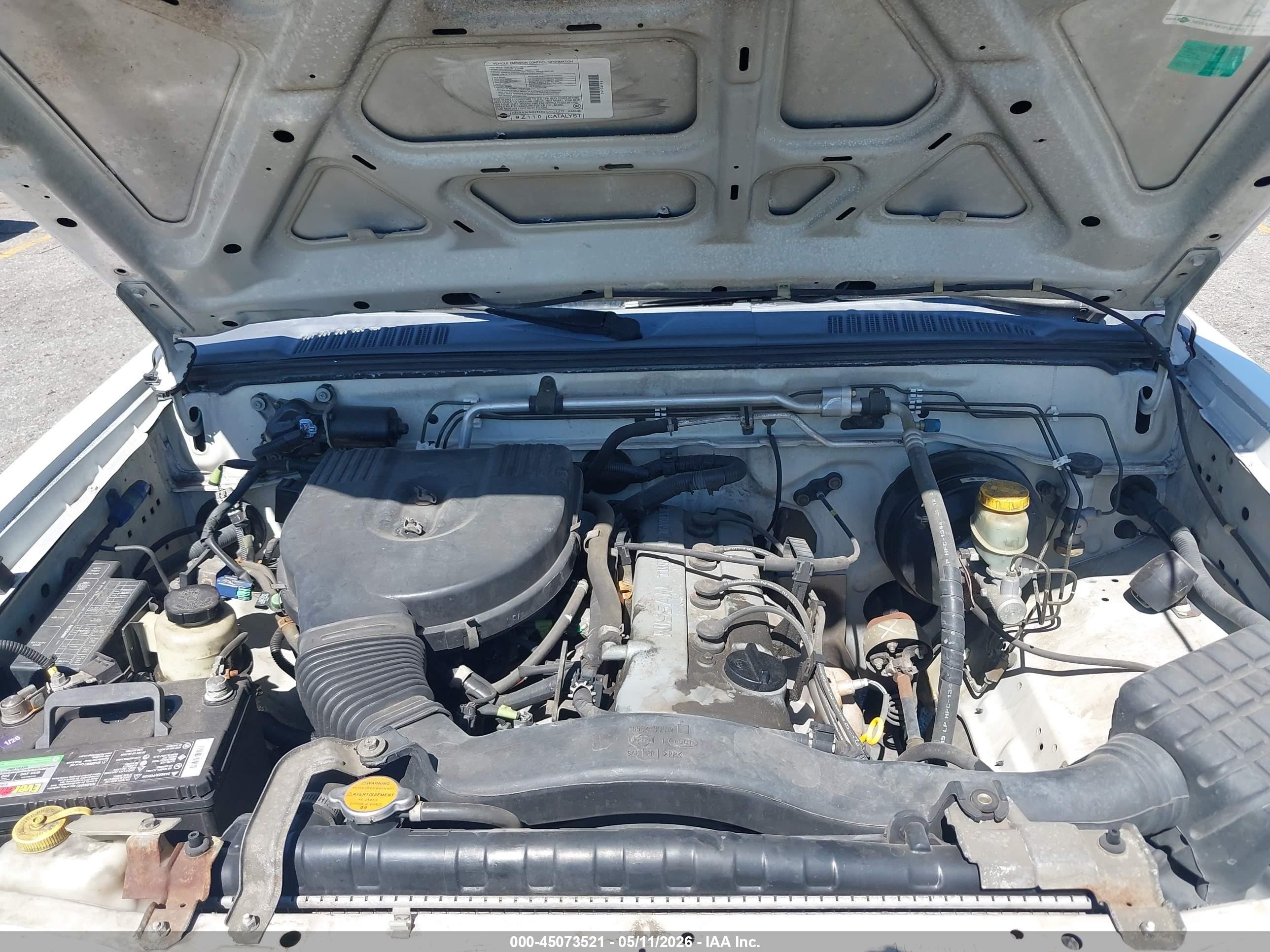2001 Nissan Frontier Xe White vin: 1N6DD26S71C340611