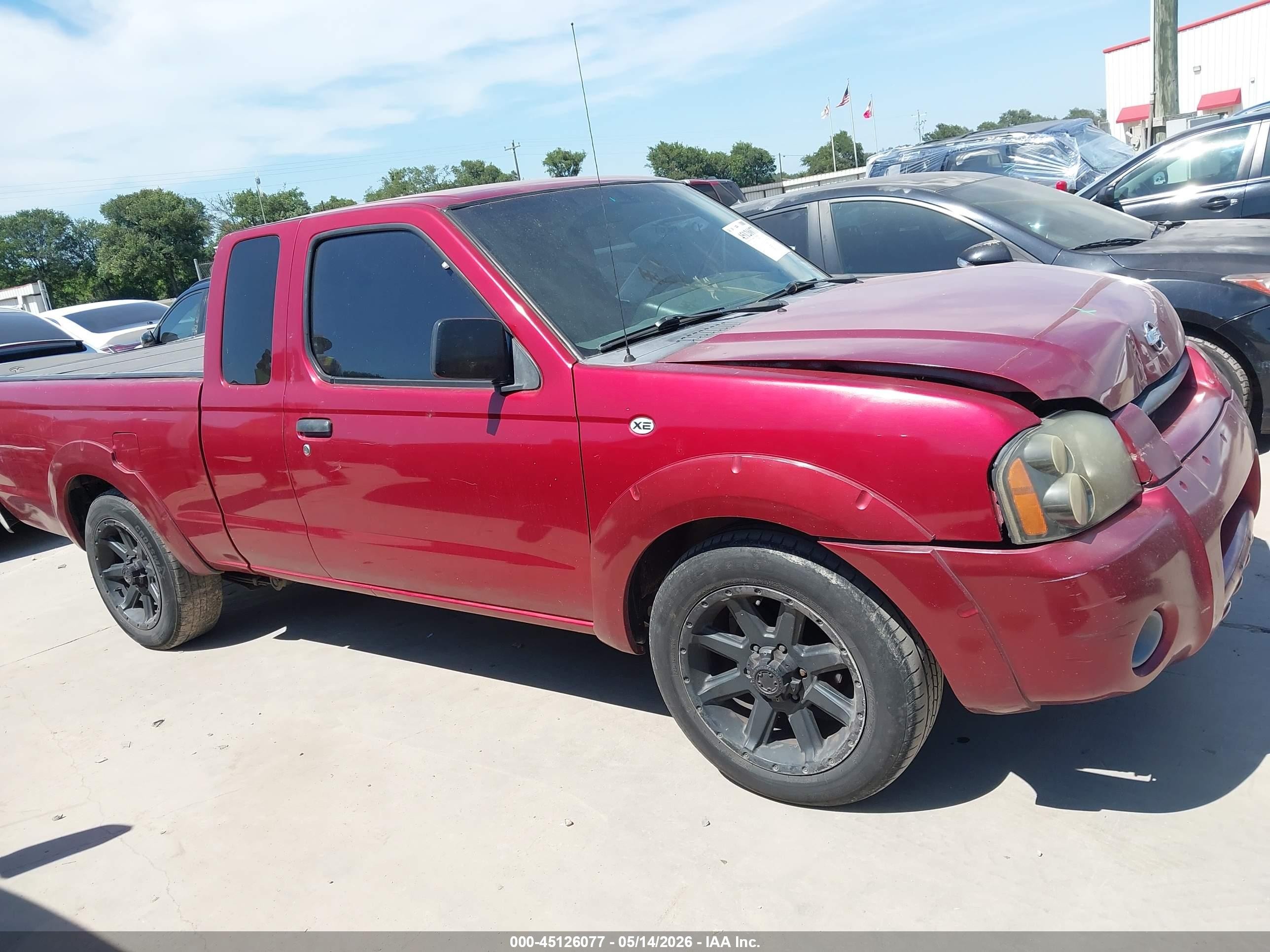 2001 Nissan Frontier Xe Красный vin: 1N6DD26S71C365833