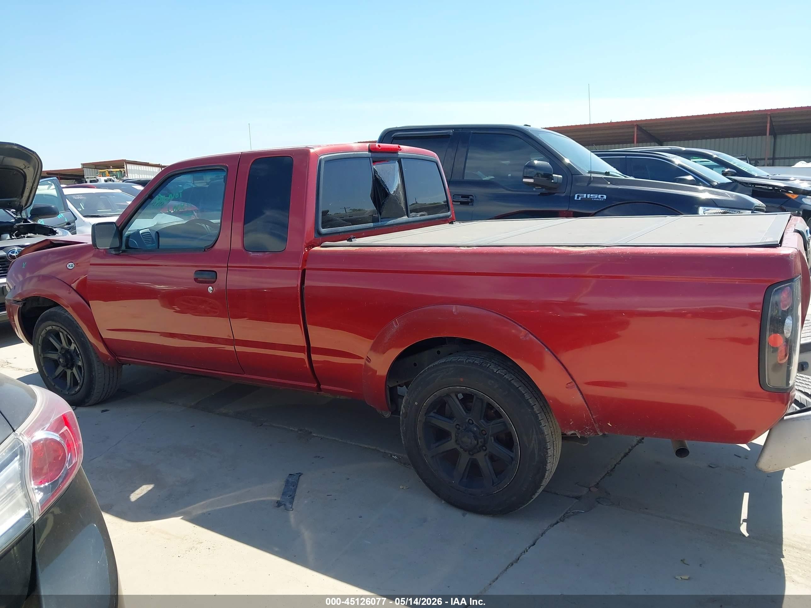2001 Nissan Frontier Xe Красный vin: 1N6DD26S71C365833
