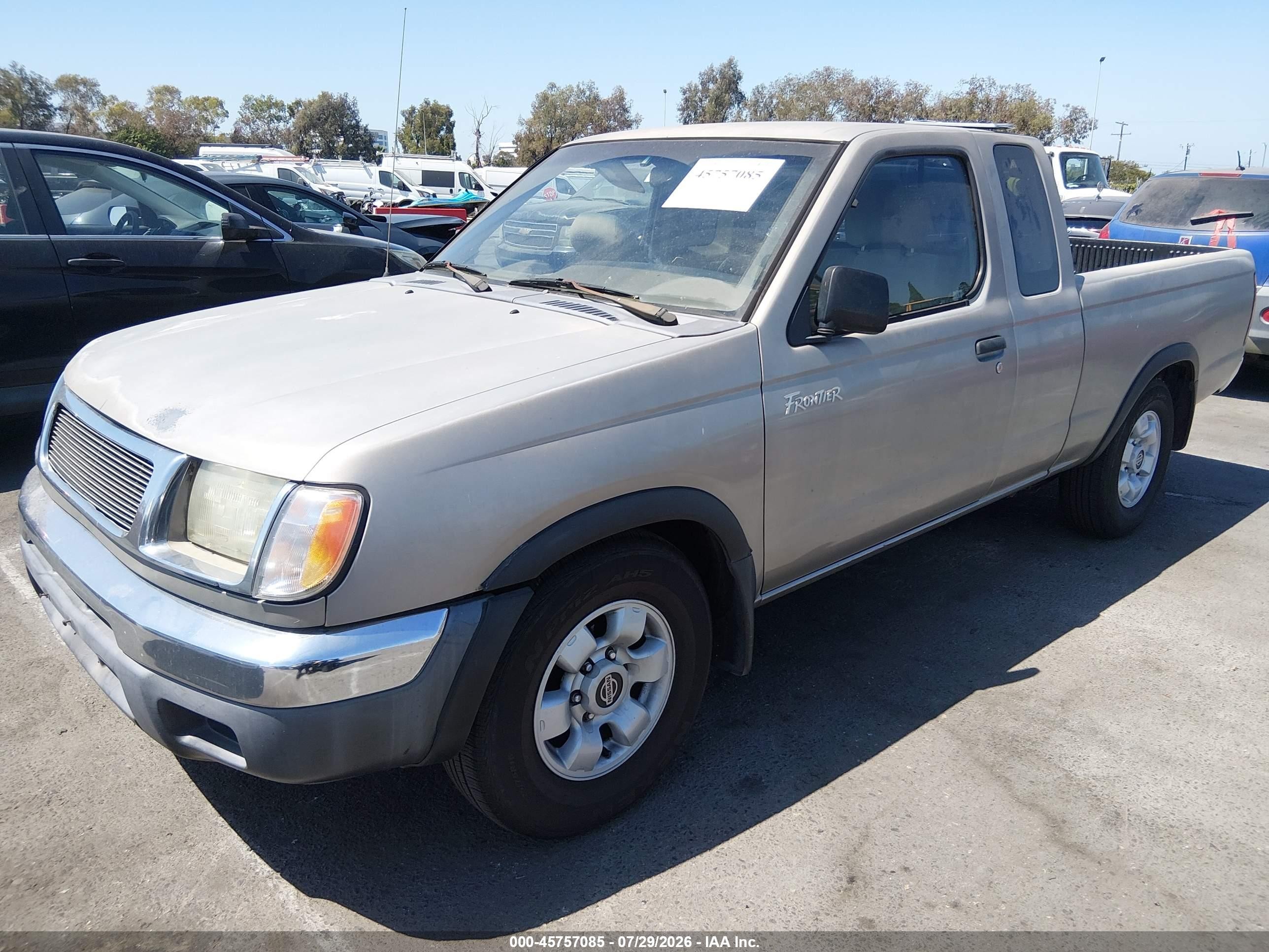 2000 Nissan Frontier Xe Gray vin: 1N6DD26S7YC325682