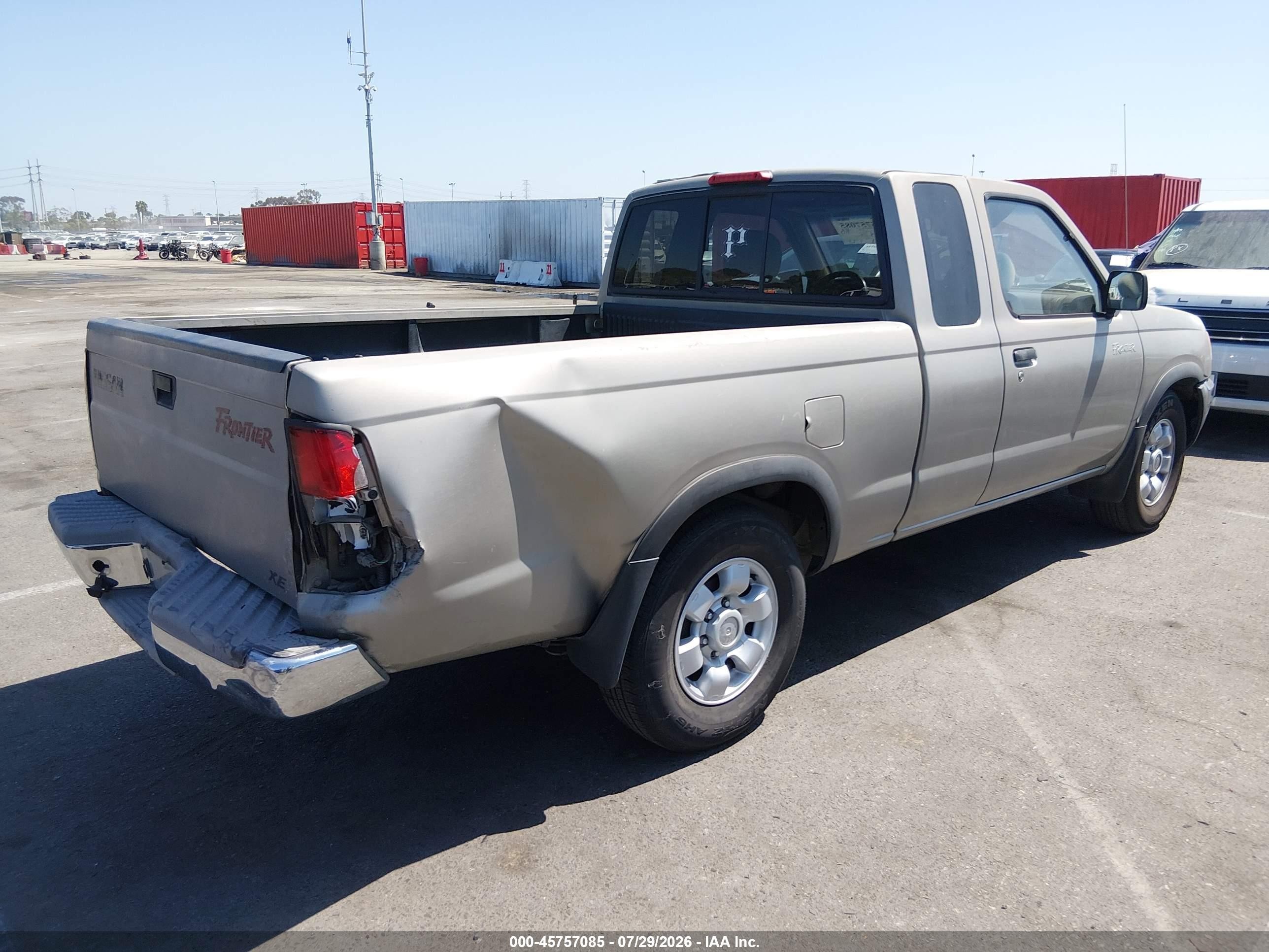 2000 Nissan Frontier Xe Gray vin: 1N6DD26S7YC325682