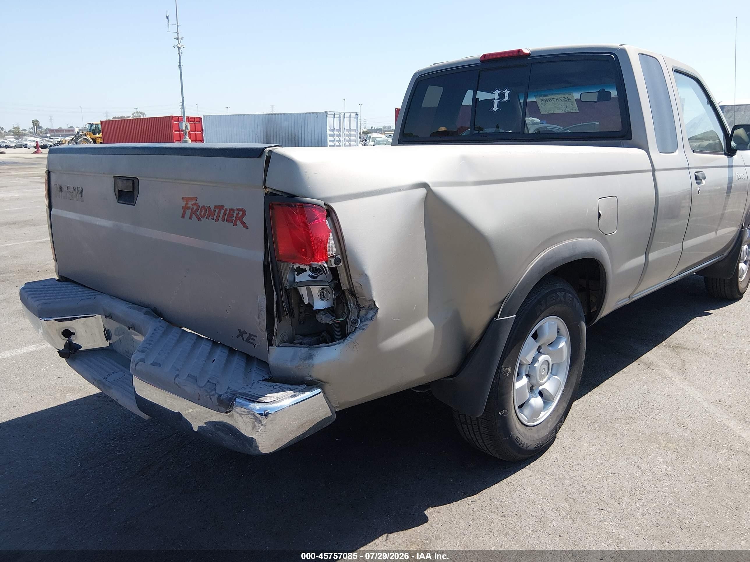 2000 Nissan Frontier Xe Gray vin: 1N6DD26S7YC325682