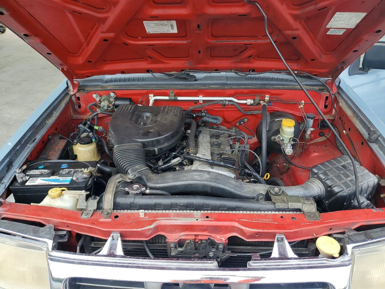 2000 Nissan Frontier King Cab Xe Blue vin: 1N6DD26S7YC338965