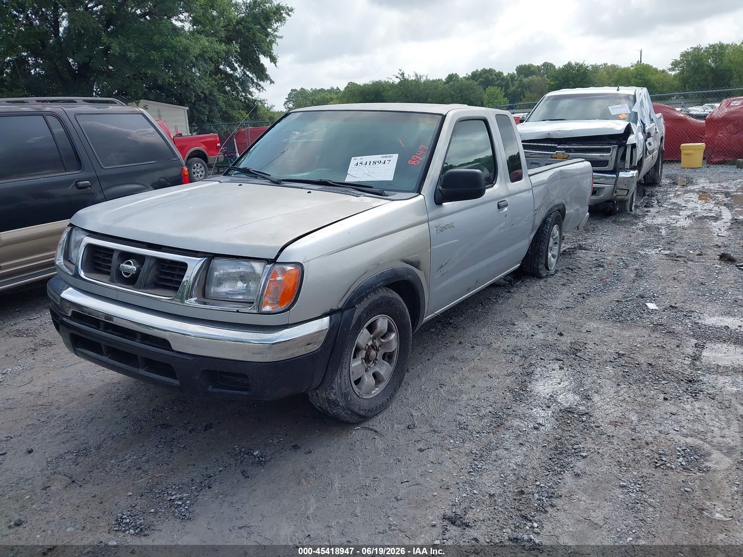 2000 Nissan Frontier 2wd Xe White vin: 1N6DD26S7YC345415