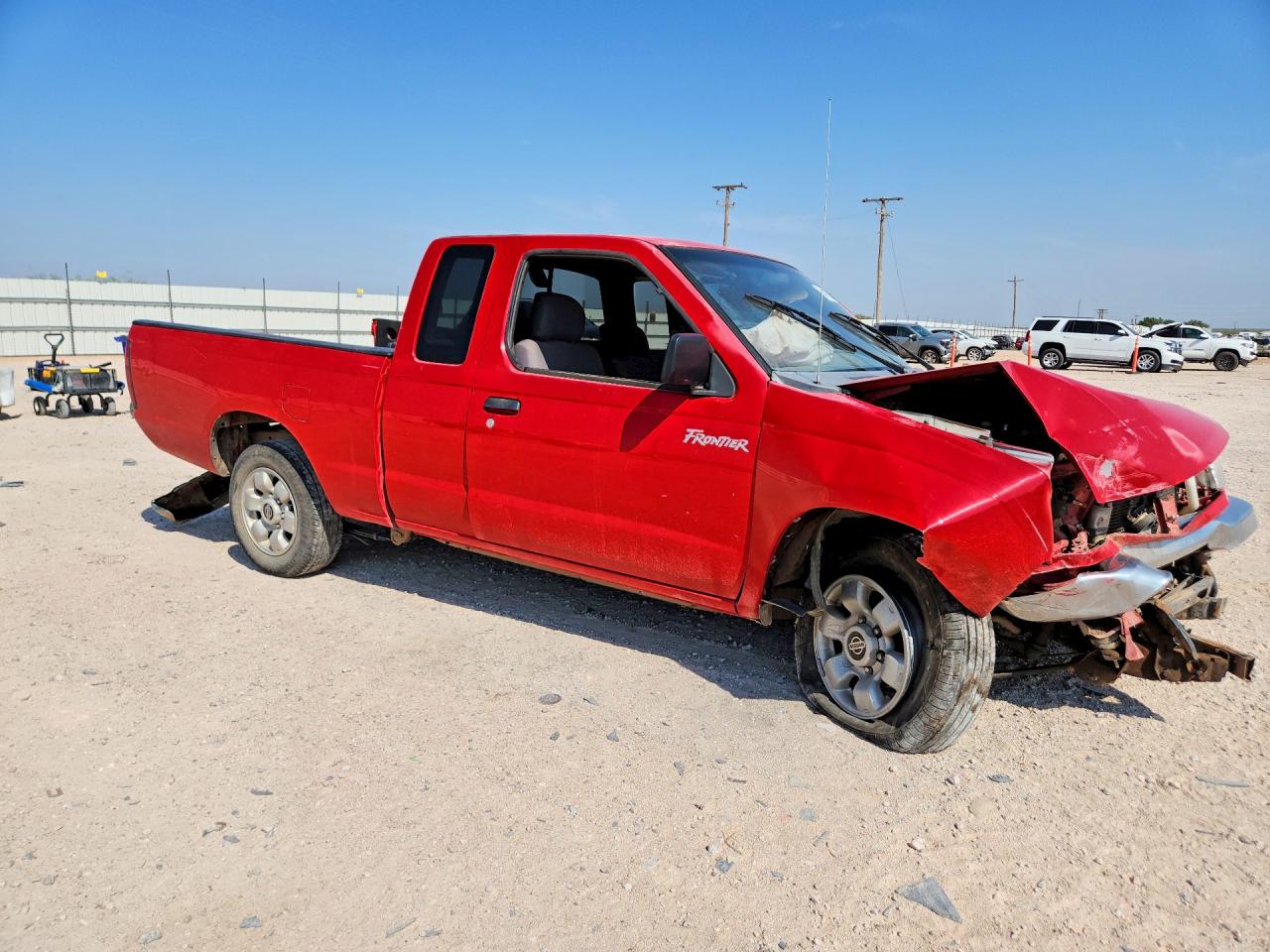 2000 Nissan Frontier Xe Red vin: 1N6DD26S7YC390595