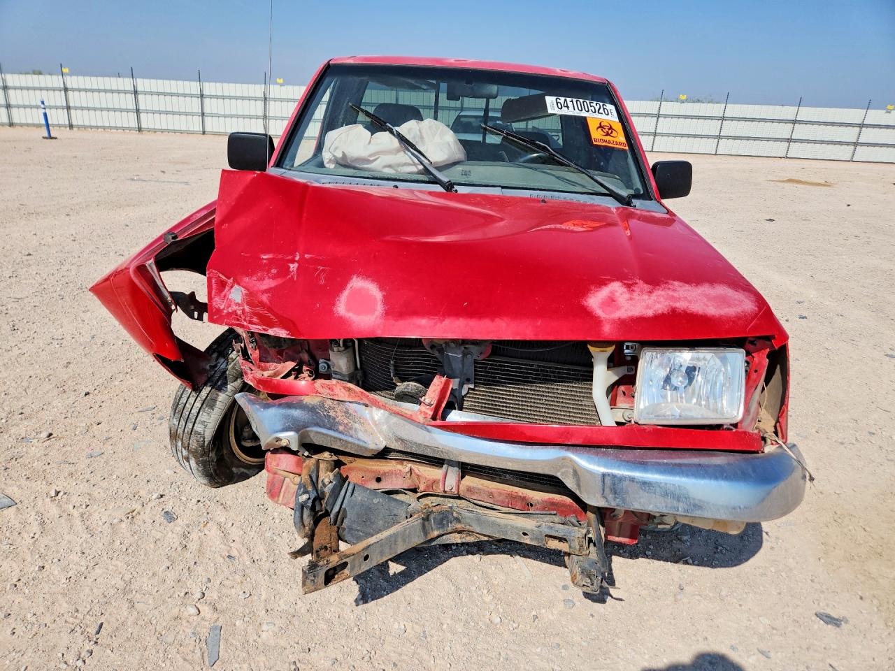 2000 Nissan Frontier Xe Red vin: 1N6DD26S7YC390595