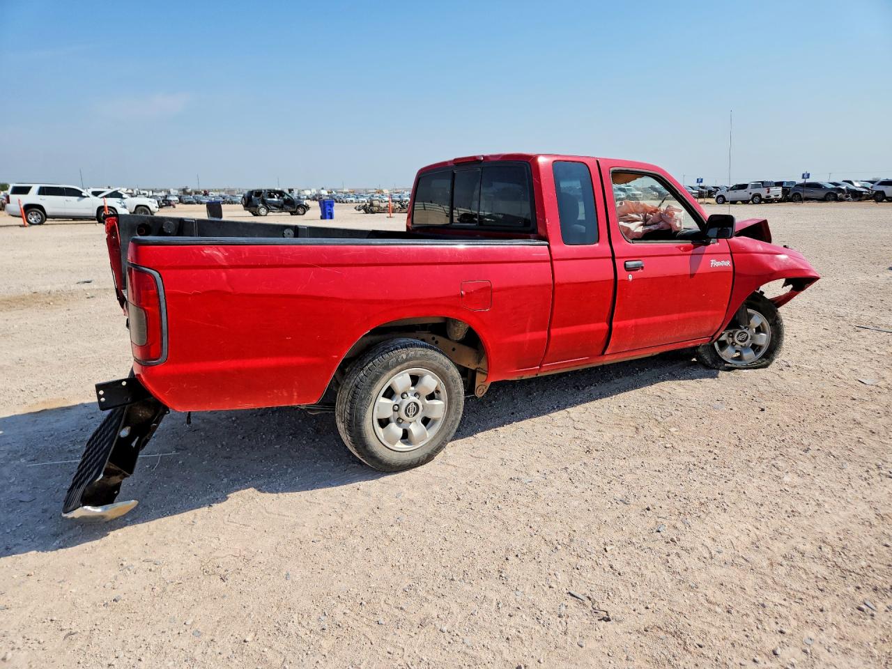 2000 Nissan Frontier Xe Red vin: 1N6DD26S7YC390595