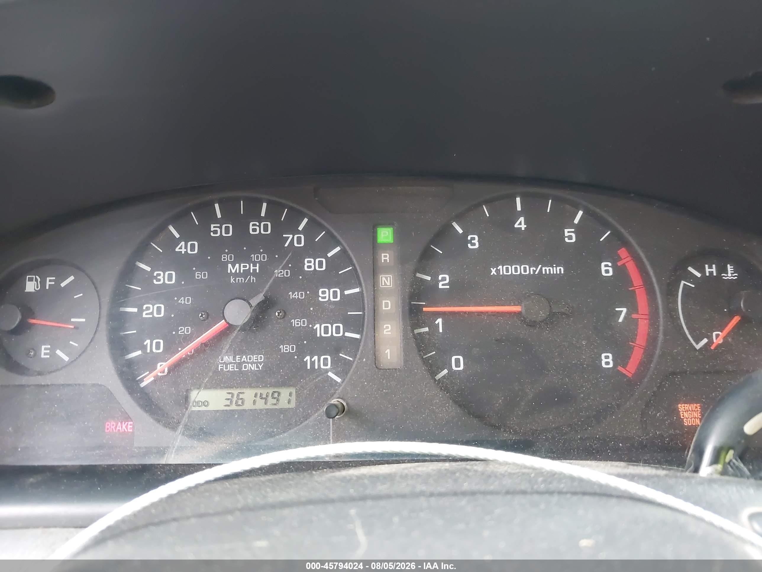 2000 Nissan Frontier Xe White vin: 1N6DD26S7YC430237