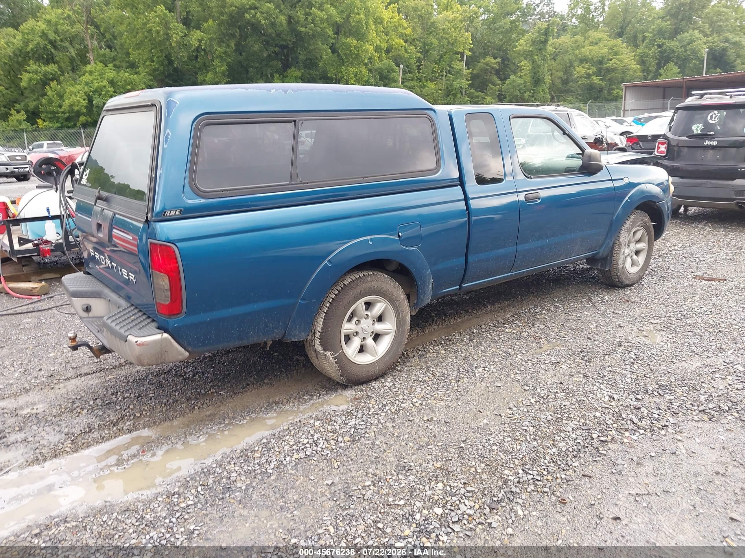 2002 Nissan Frontier Xe Синий vin: 1N6DD26S82C332065