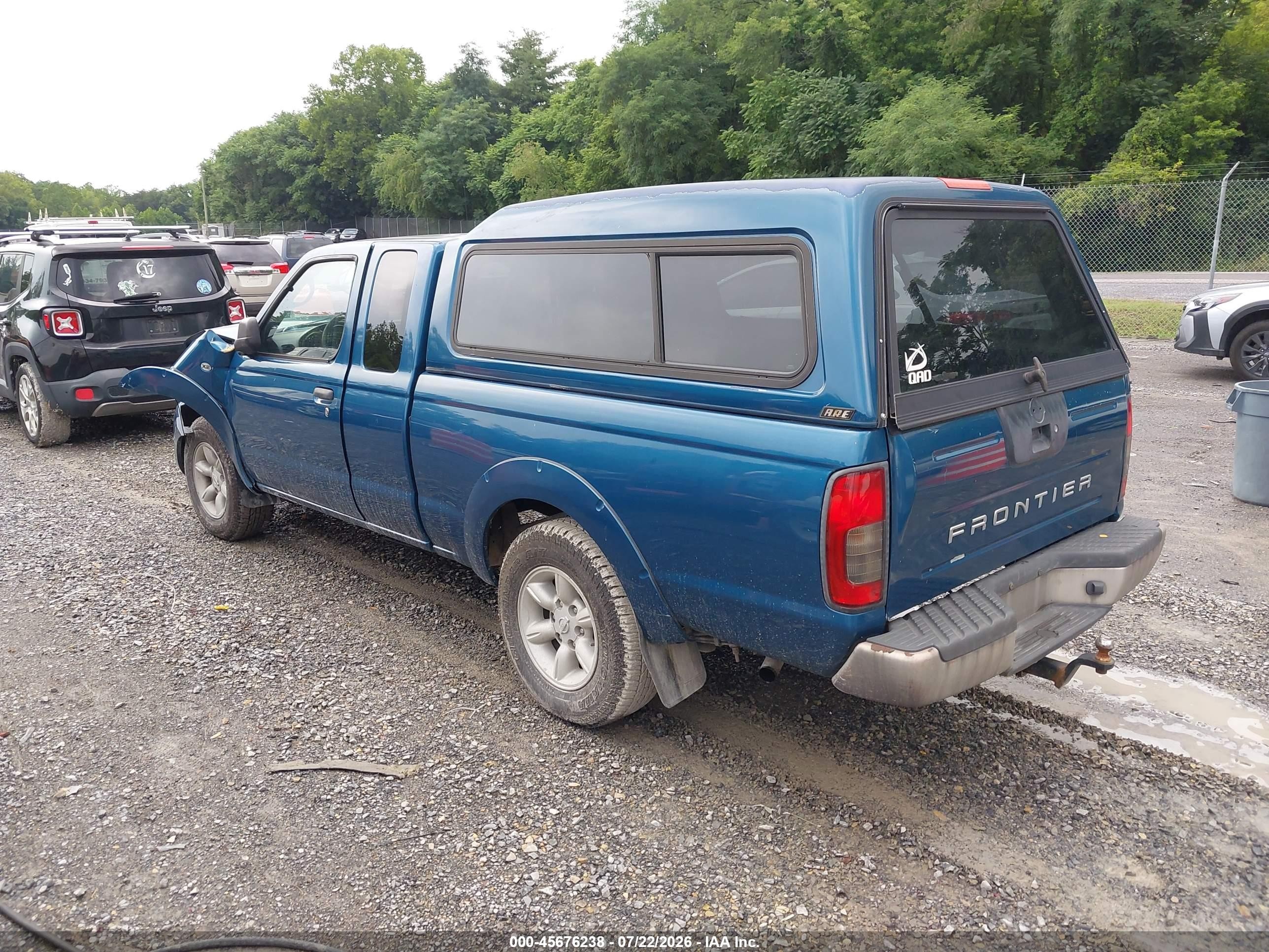 2002 Nissan Frontier Xe Синий vin: 1N6DD26S82C332065