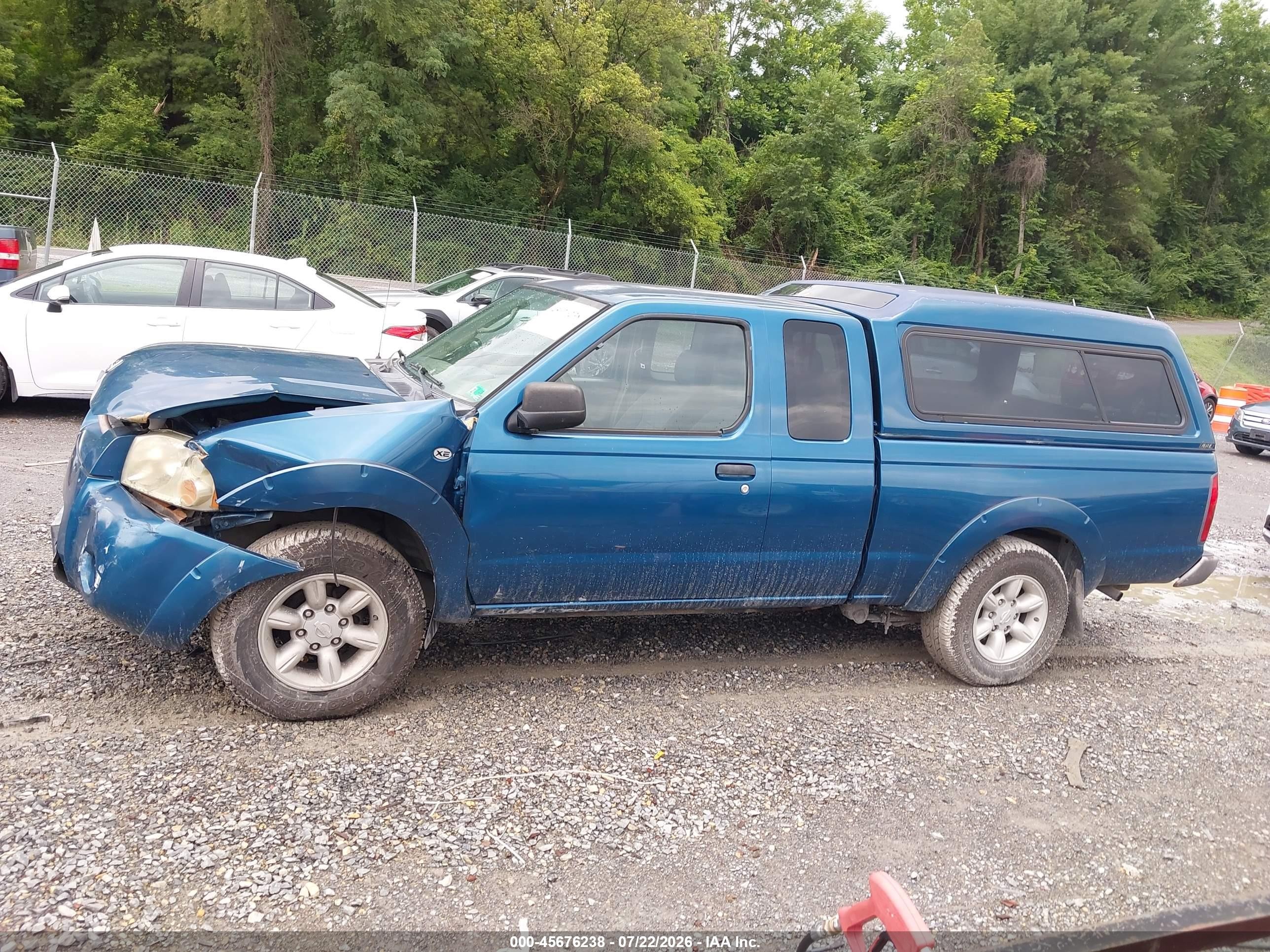 2002 Nissan Frontier Xe Синий vin: 1N6DD26S82C332065