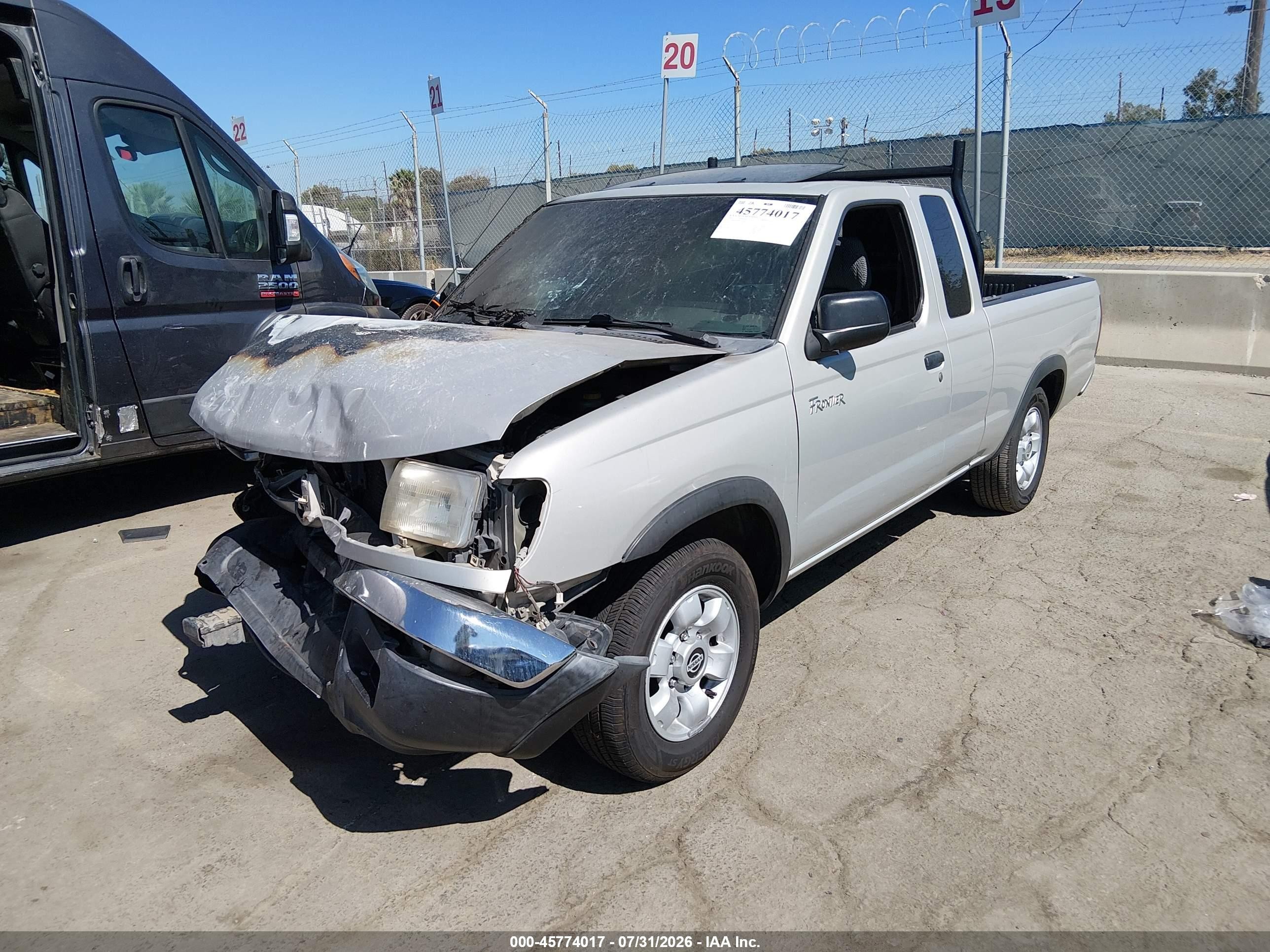 1999 Nissan Frontier Se/xe Gray vin: 1N6DD26S8XC309604
