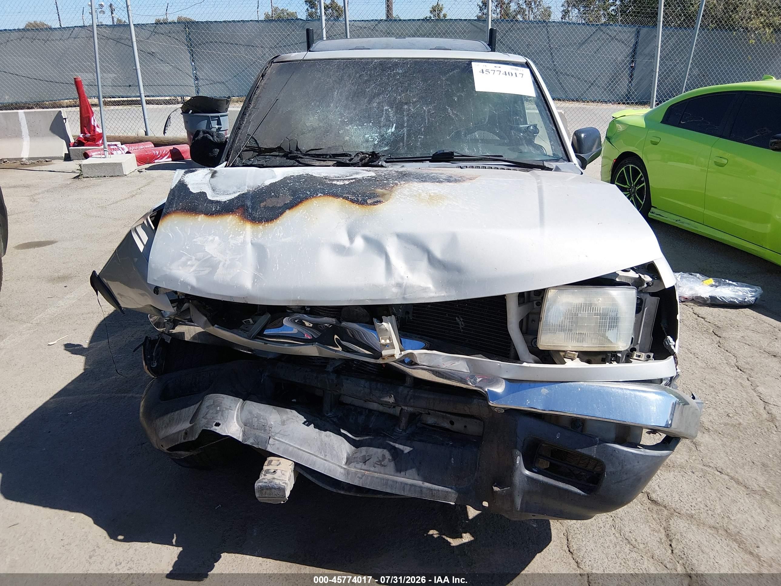 1999 Nissan Frontier Se/xe Gray vin: 1N6DD26S8XC309604