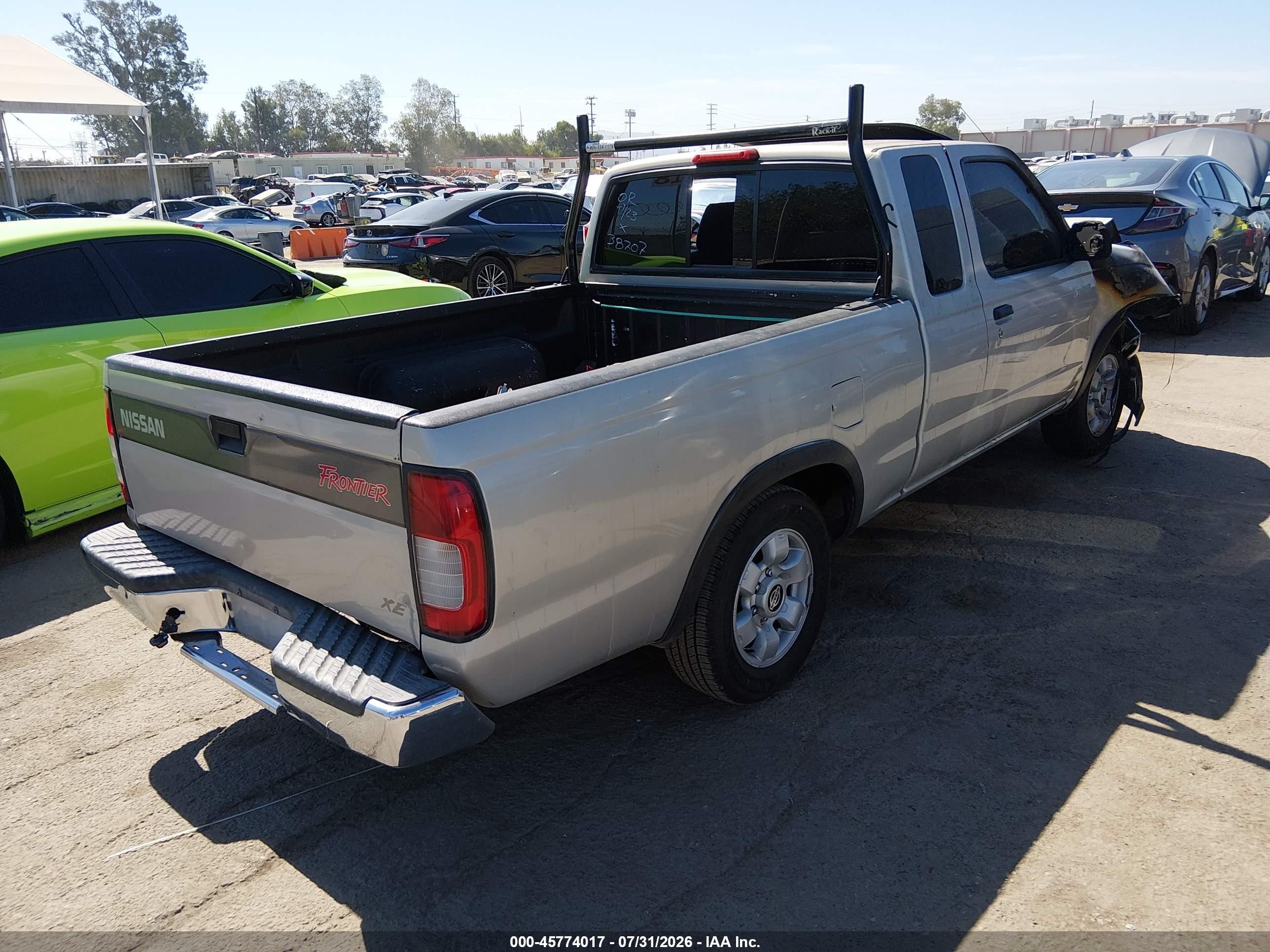 1999 Nissan Frontier Se/xe Gray vin: 1N6DD26S8XC309604