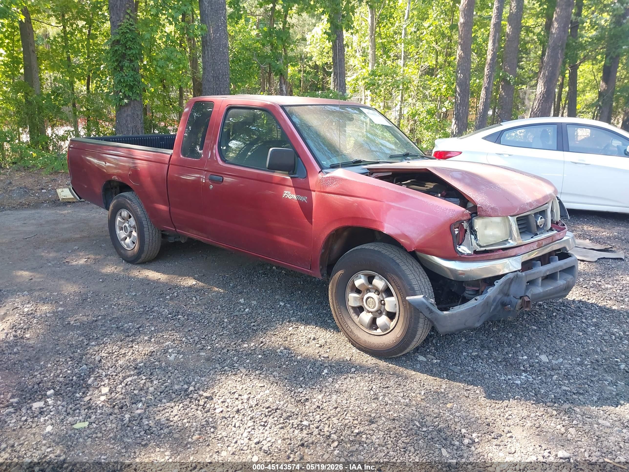 2000 Nissan Frontier Xe Red vin: 1N6DD26S8YC427170