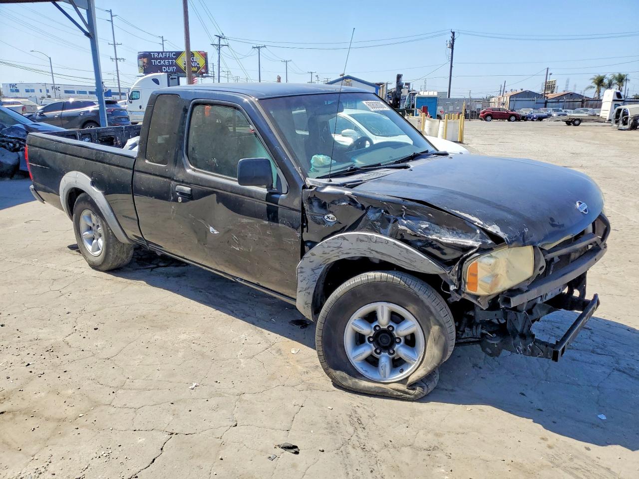 2001 Nissan Frontier King Cab Xe Black vin: 1N6DD26S91C320991