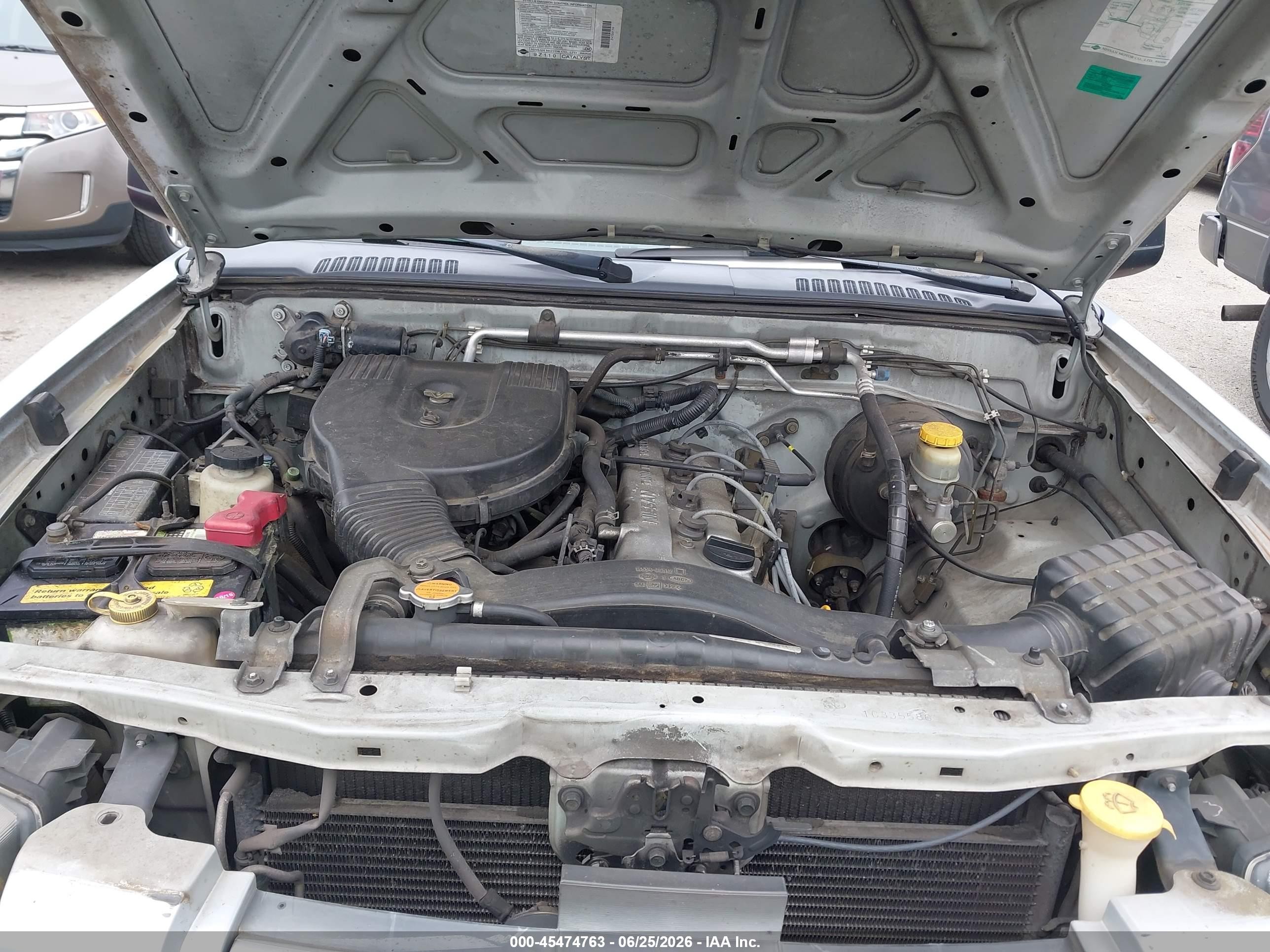 2001 Nissan Frontier Xe Silver vin: 1N6DD26S91C335586