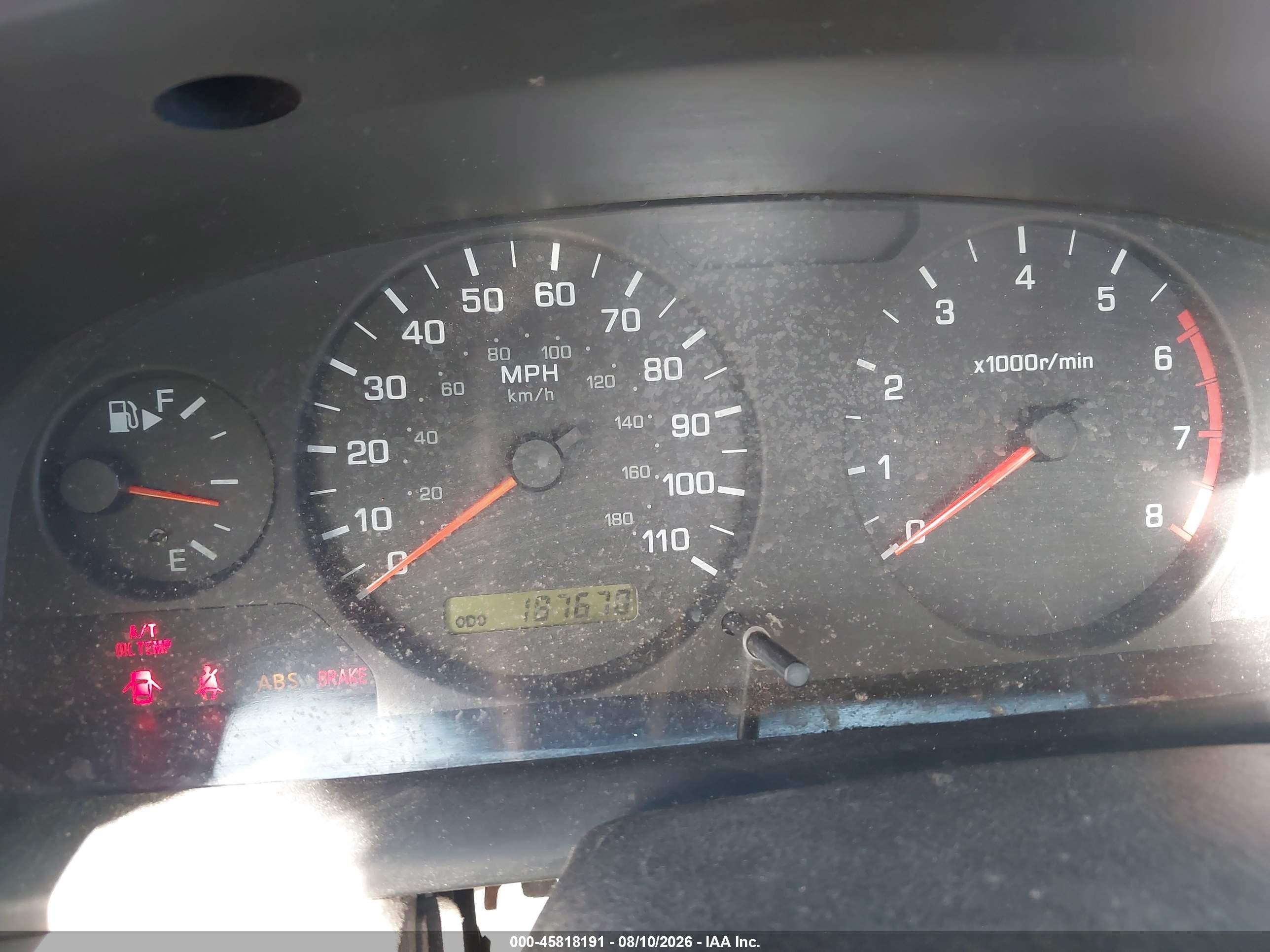 2001 Nissan Frontier Xe Champagne vin: 1N6DD26S91C381113