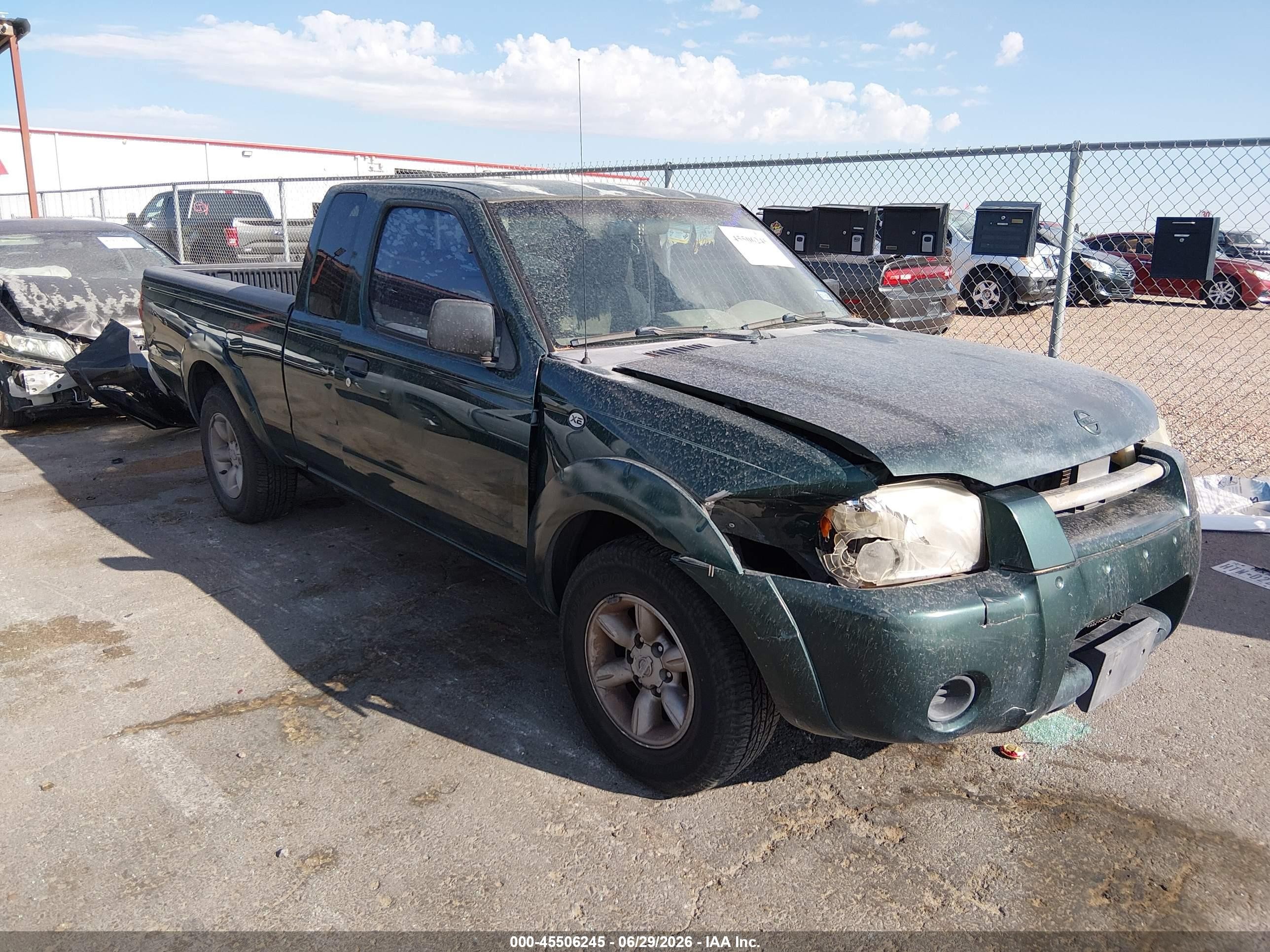 2002 Nissan Frontier Xe Зеленый vin: 1N6DD26S92C349263