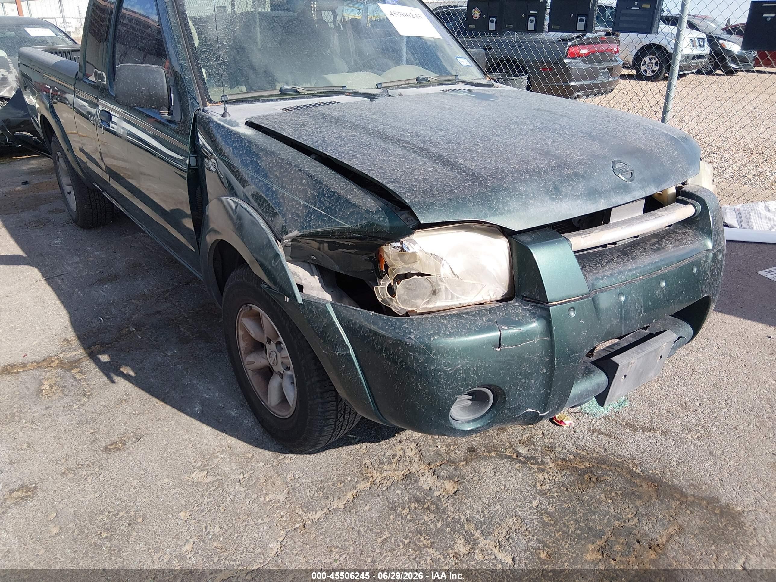 2002 Nissan Frontier Xe Зеленый vin: 1N6DD26S92C349263