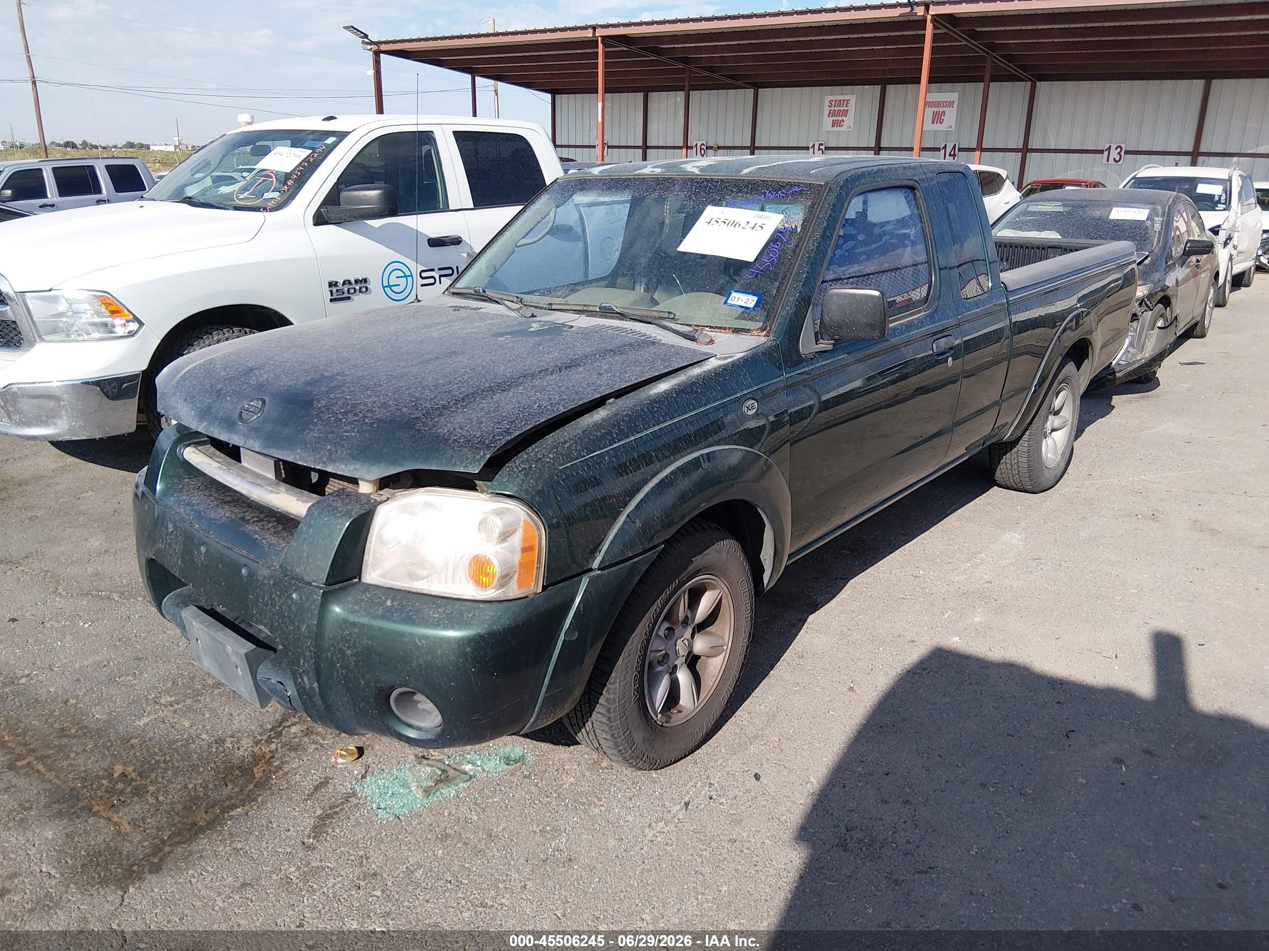 2002 Nissan Frontier Xe Зеленый vin: 1N6DD26S92C349263