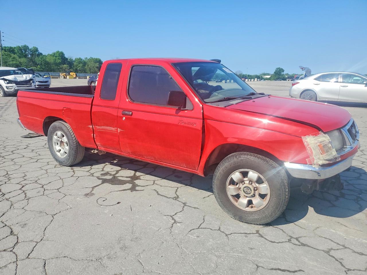 1998 Nissan Frontier Xe Red vin: 1N6DD26S9WC363699
