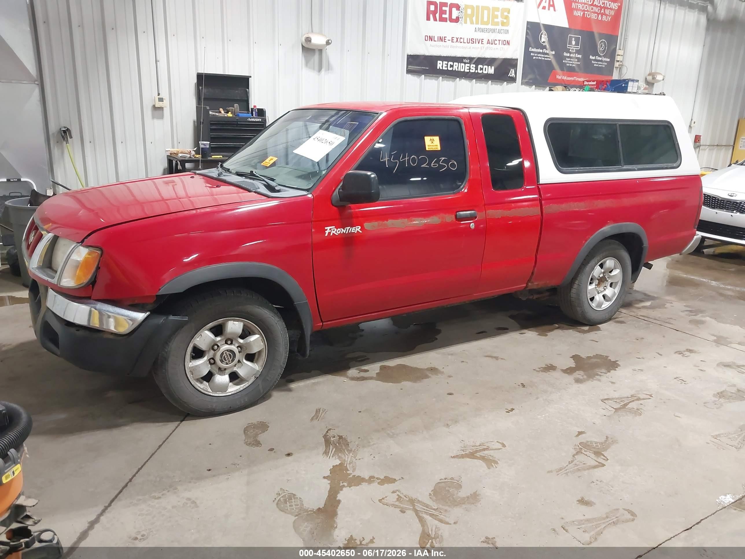 1998 Nissan Frontier Se/xe Красный vin: 1N6DD26S9WC378610