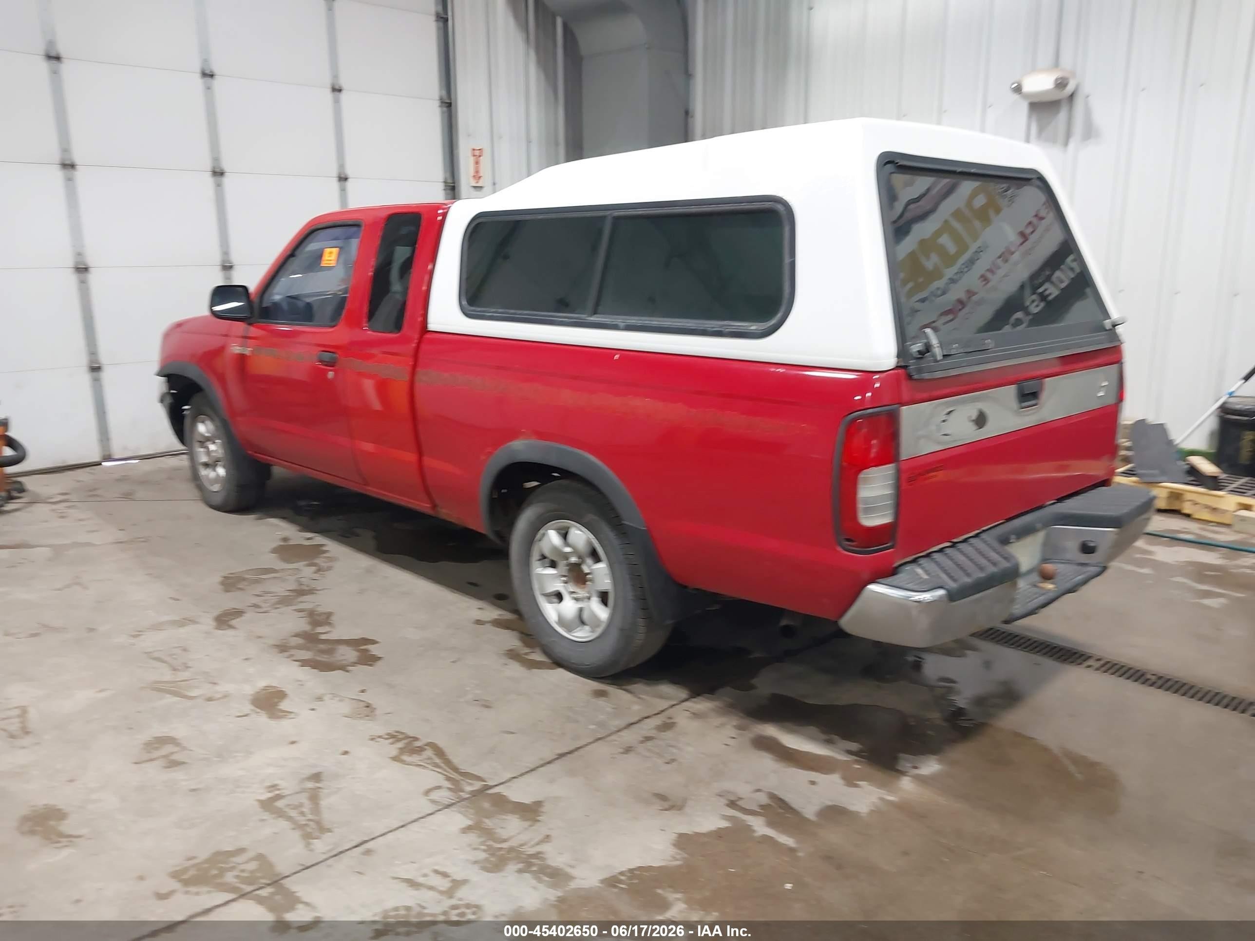 1998 Nissan Frontier Se/xe Красный vin: 1N6DD26S9WC378610