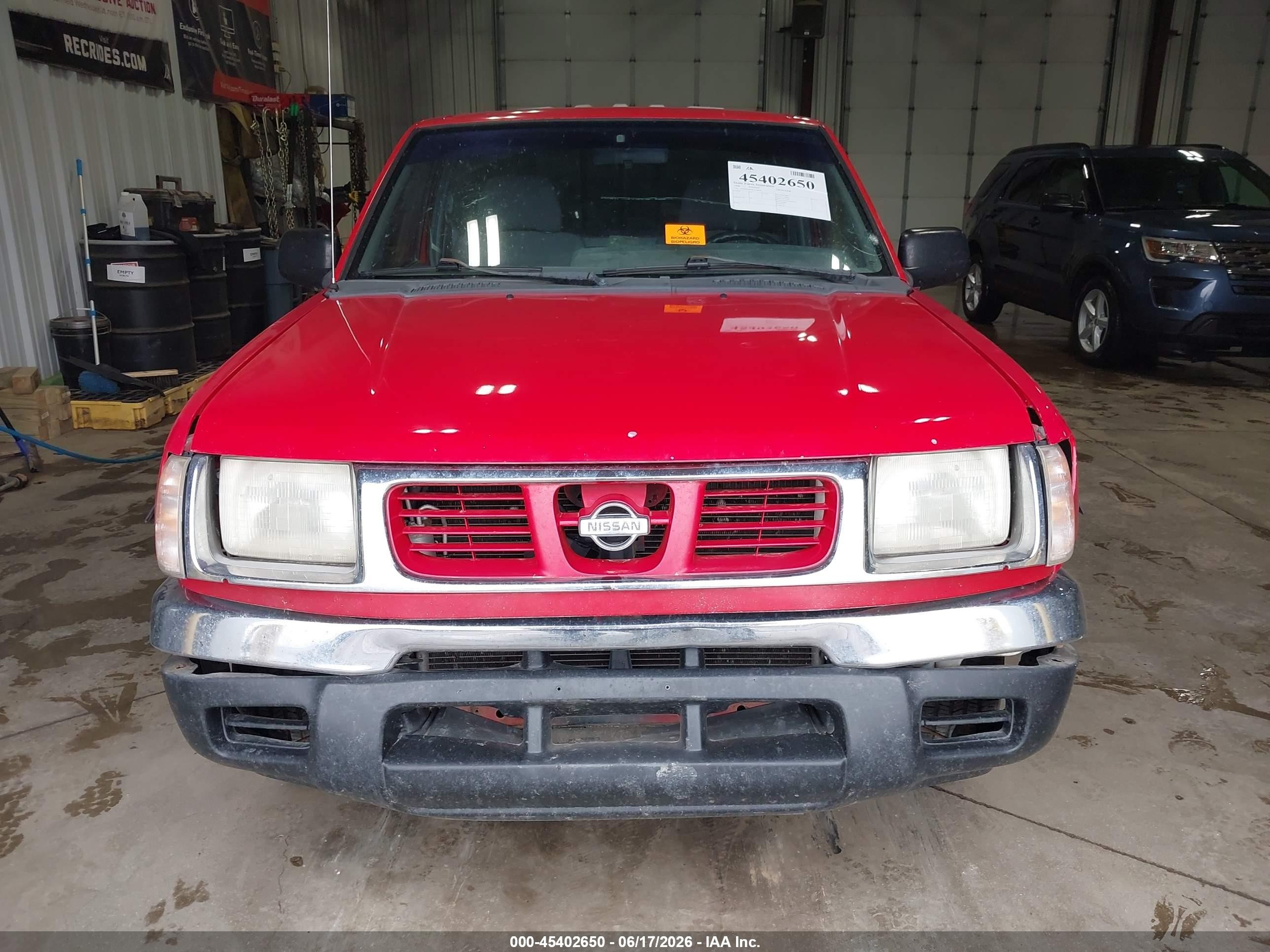 1998 Nissan Frontier Se/xe Красный vin: 1N6DD26S9WC378610