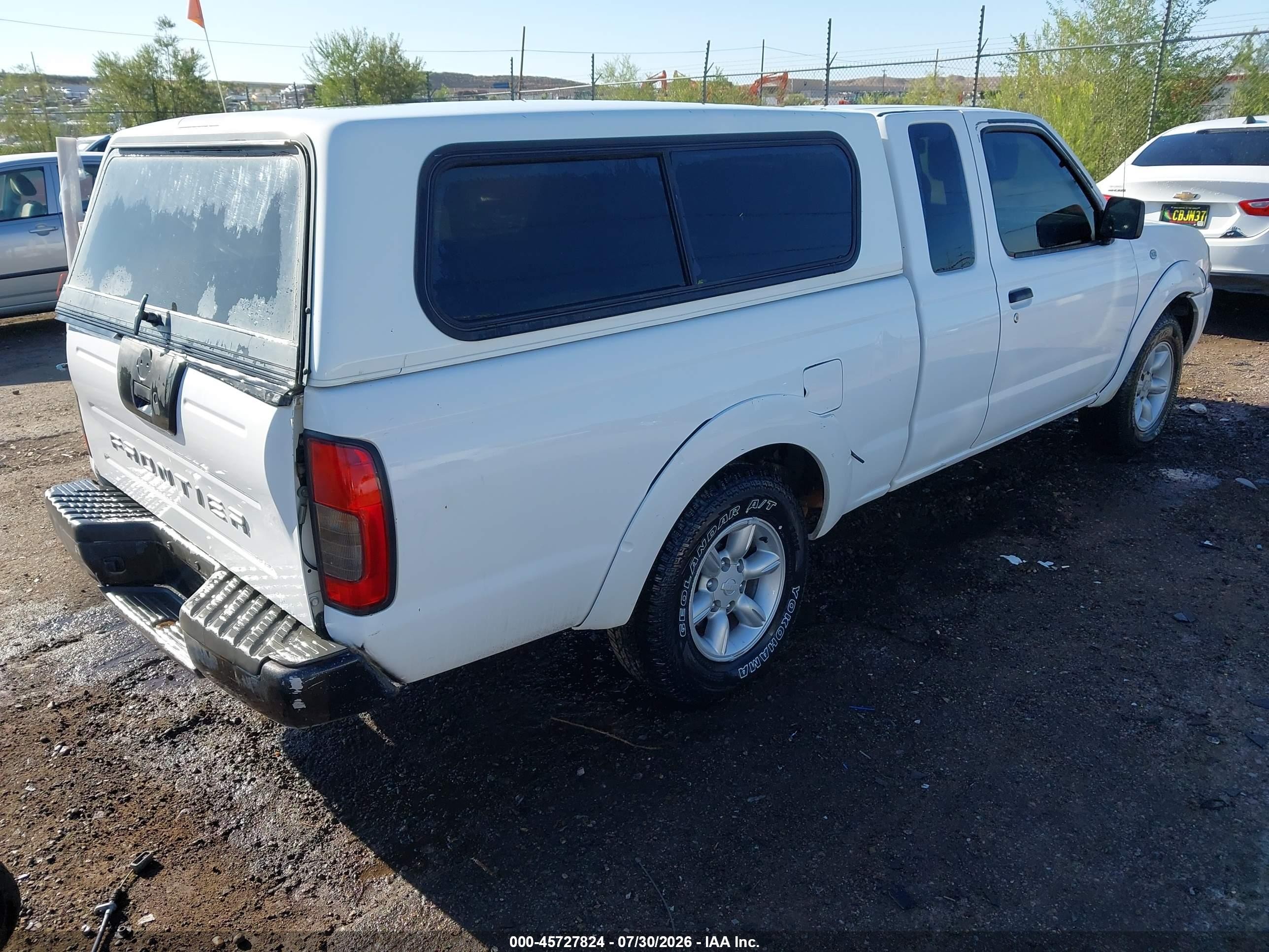 2001 Nissan Frontier Xe White vin: 1N6DD26SX1C350565