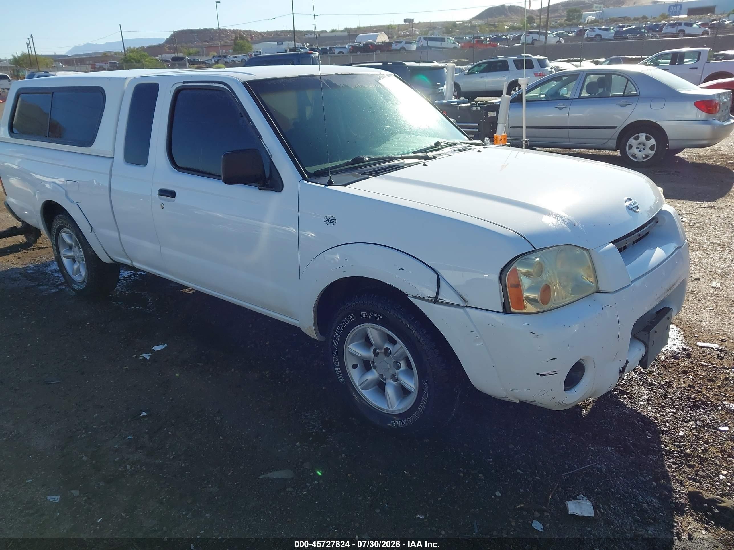 2001 Nissan Frontier Xe White vin: 1N6DD26SX1C350565