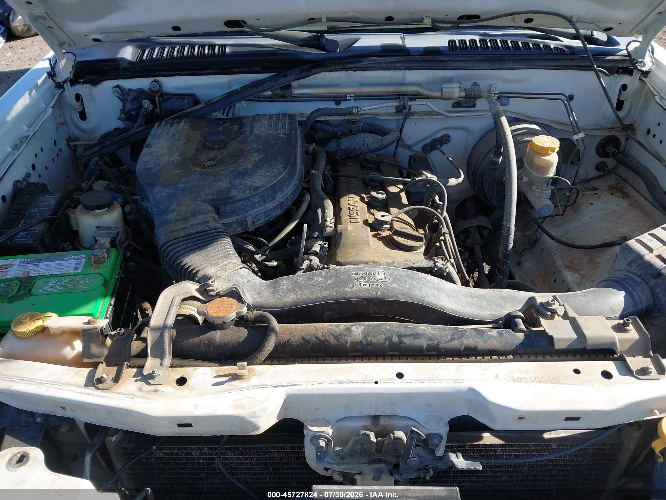 2001 Nissan Frontier Xe White vin: 1N6DD26SX1C350565