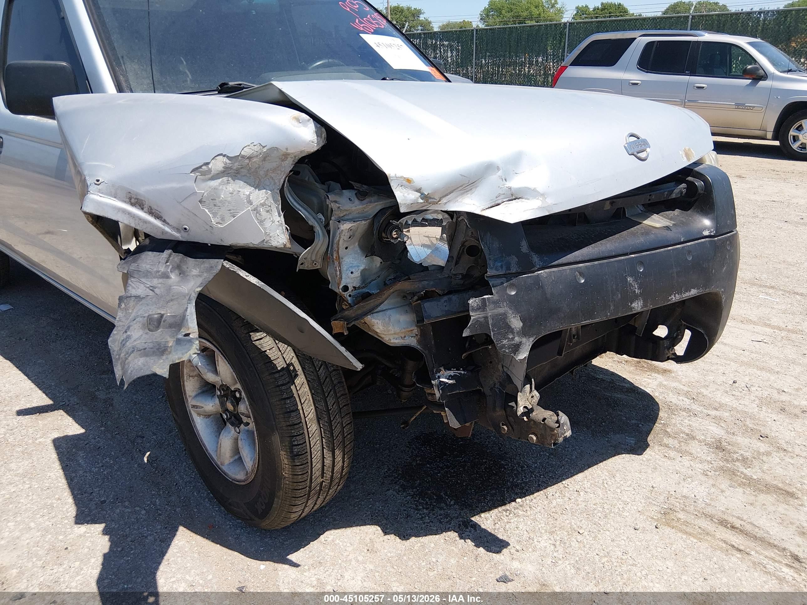 2001 Nissan Frontier Xe Серебряный vin: 1N6DD26SX1C354602
