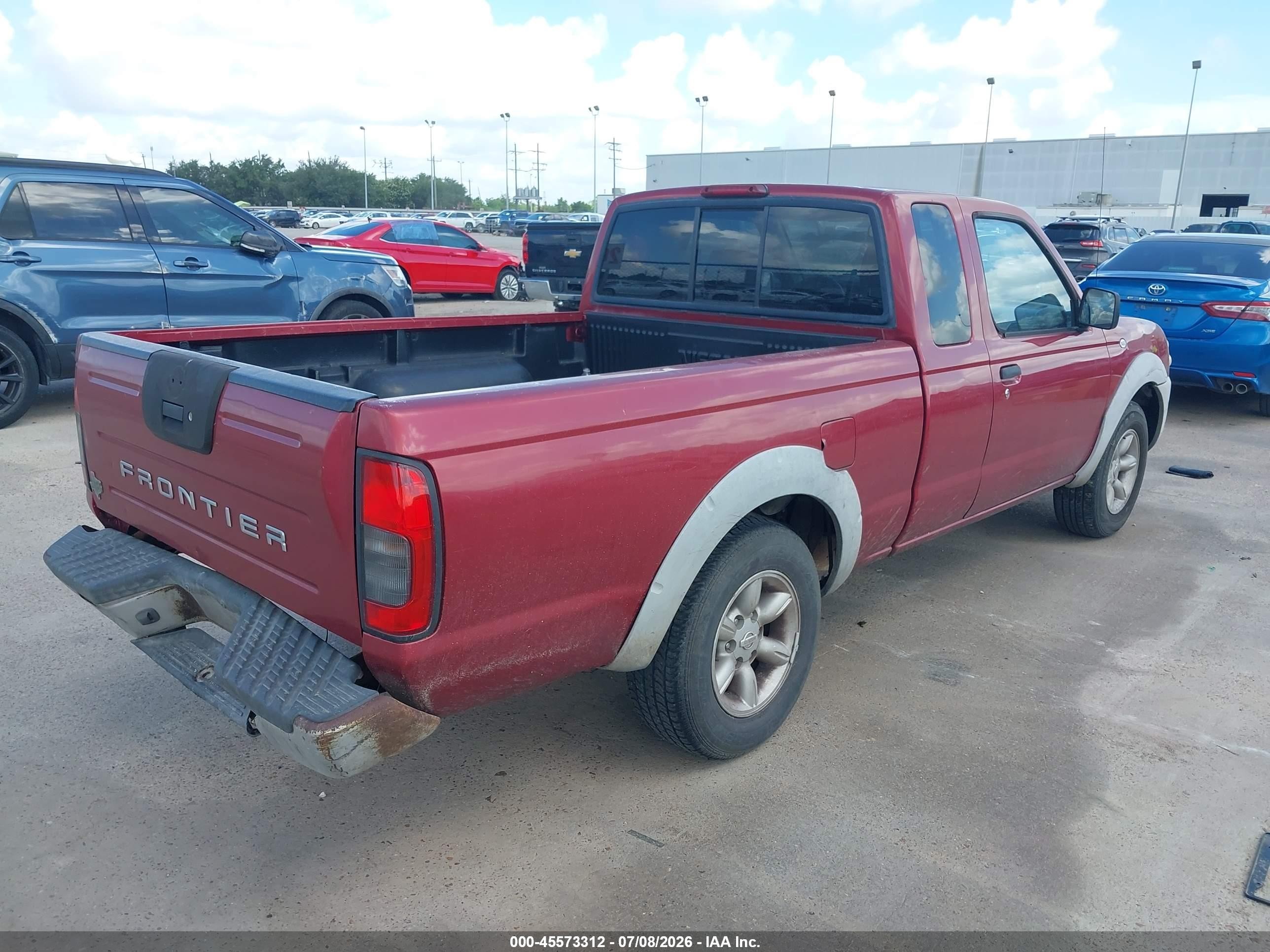 2001 Nissan Frontier Xe Burgundy vin: 1N6DD26SX1C398261