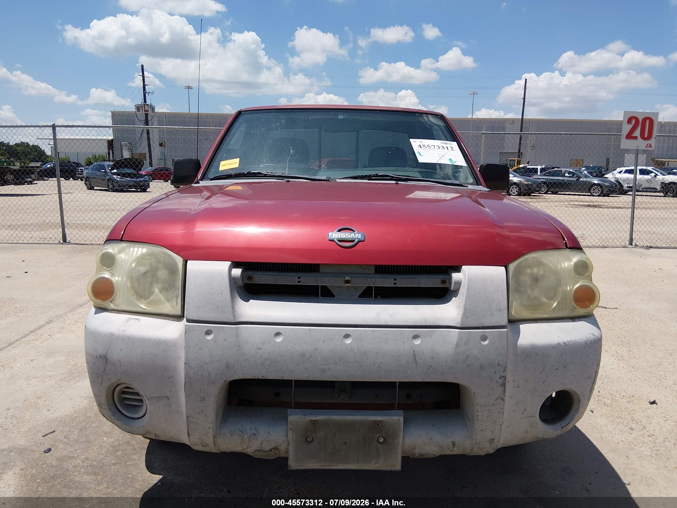 2001 Nissan Frontier Xe Burgundy vin: 1N6DD26SX1C398261