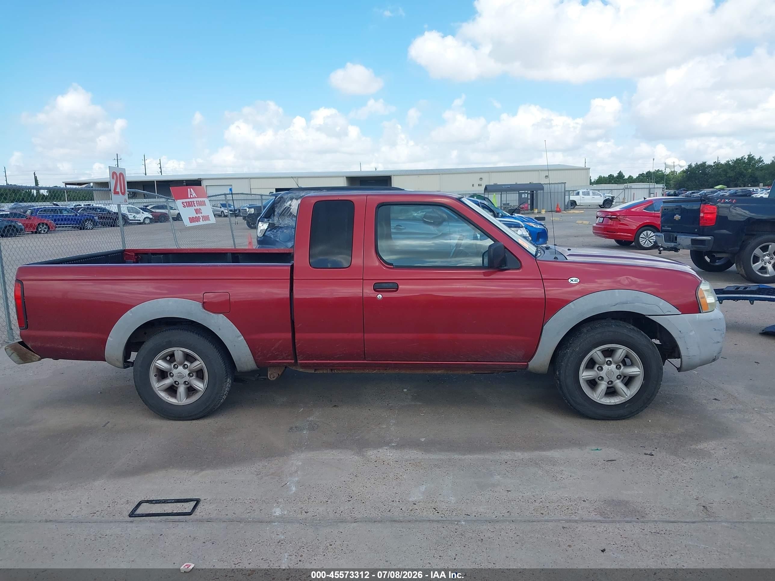 2001 Nissan Frontier Xe Burgundy vin: 1N6DD26SX1C398261