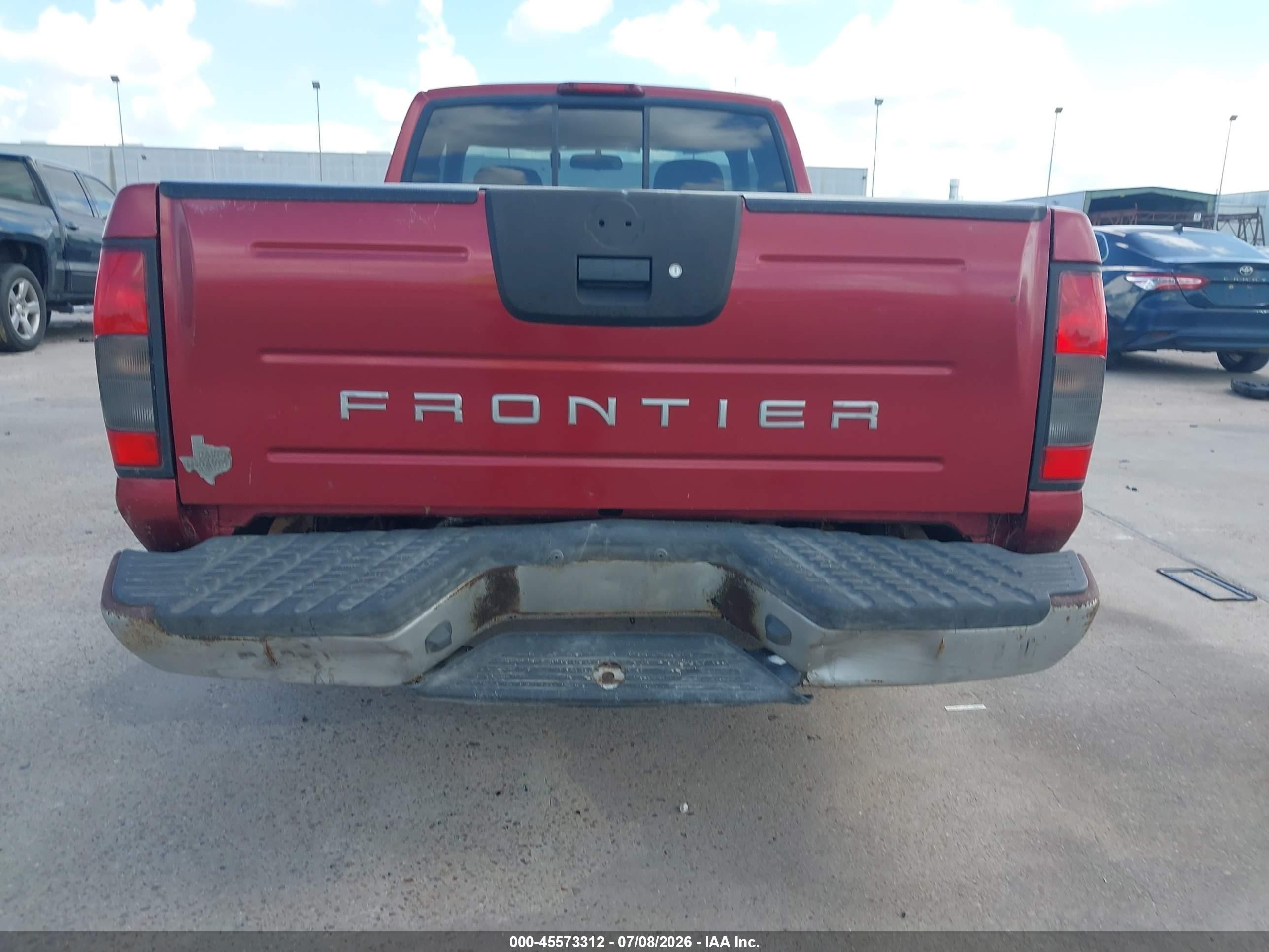 2001 Nissan Frontier Xe Burgundy vin: 1N6DD26SX1C398261