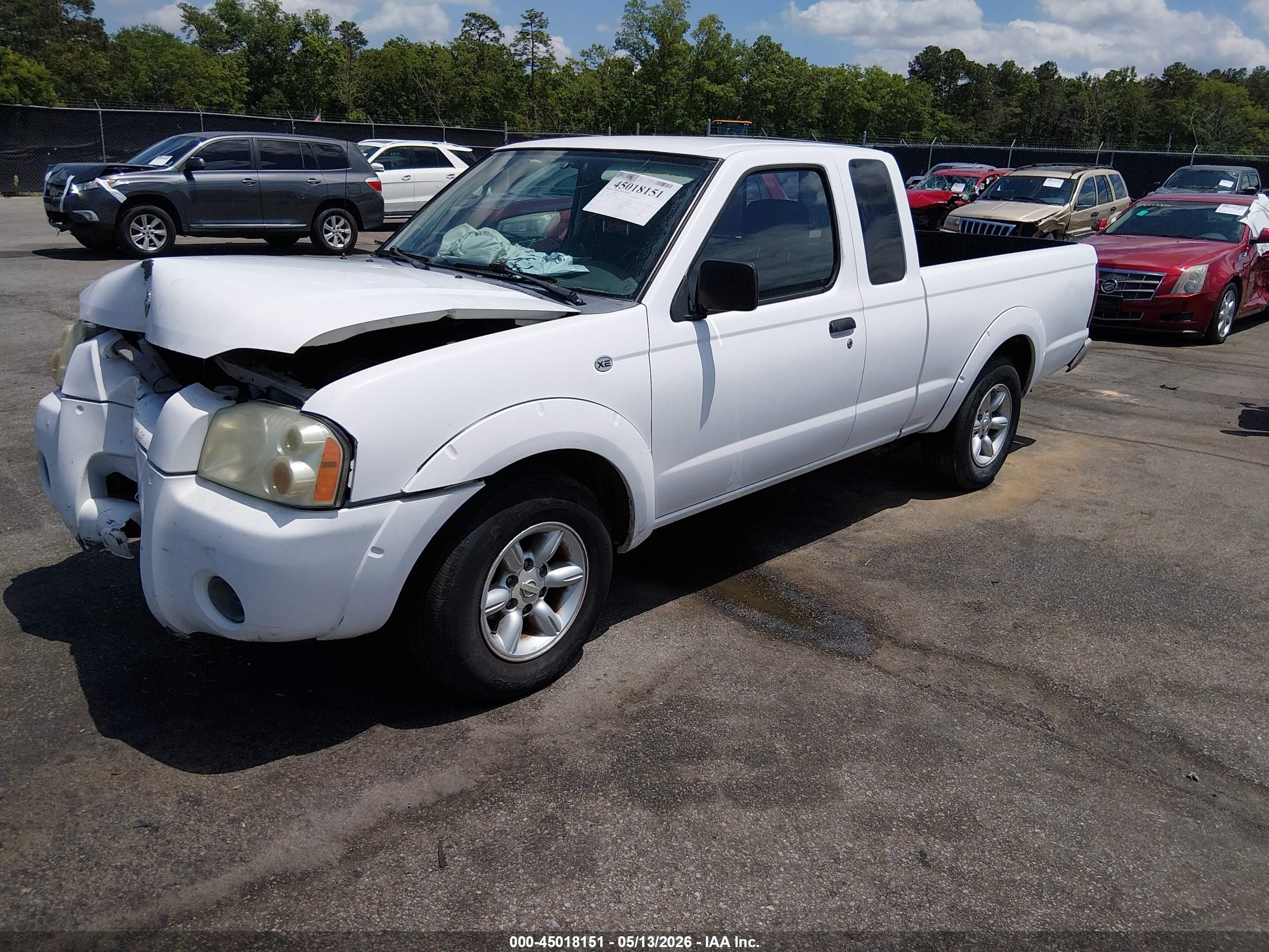 2002 Nissan Frontier Xe Белый vin: 1N6DD26SX2C314361