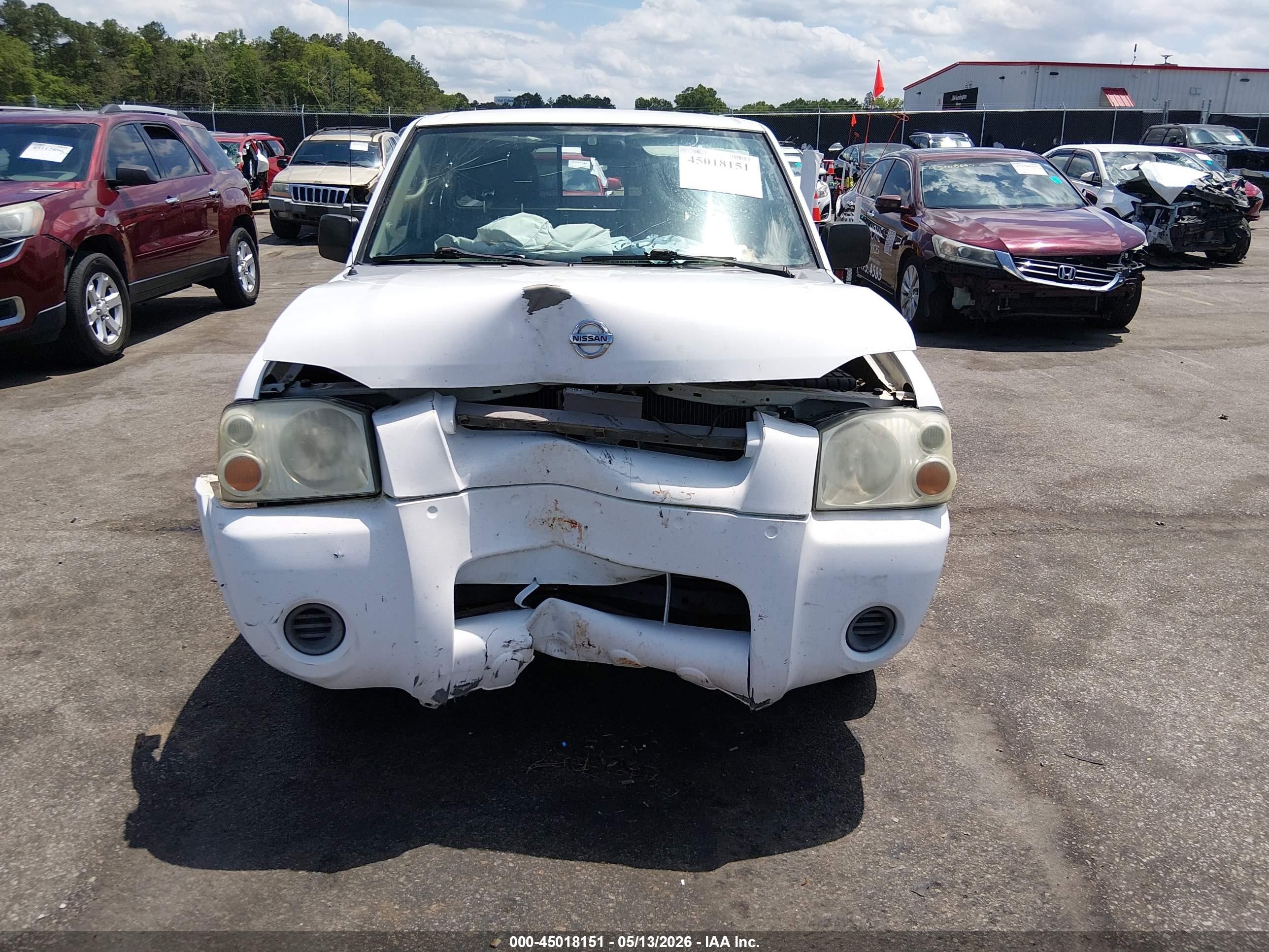 2002 Nissan Frontier Xe Белый vin: 1N6DD26SX2C314361