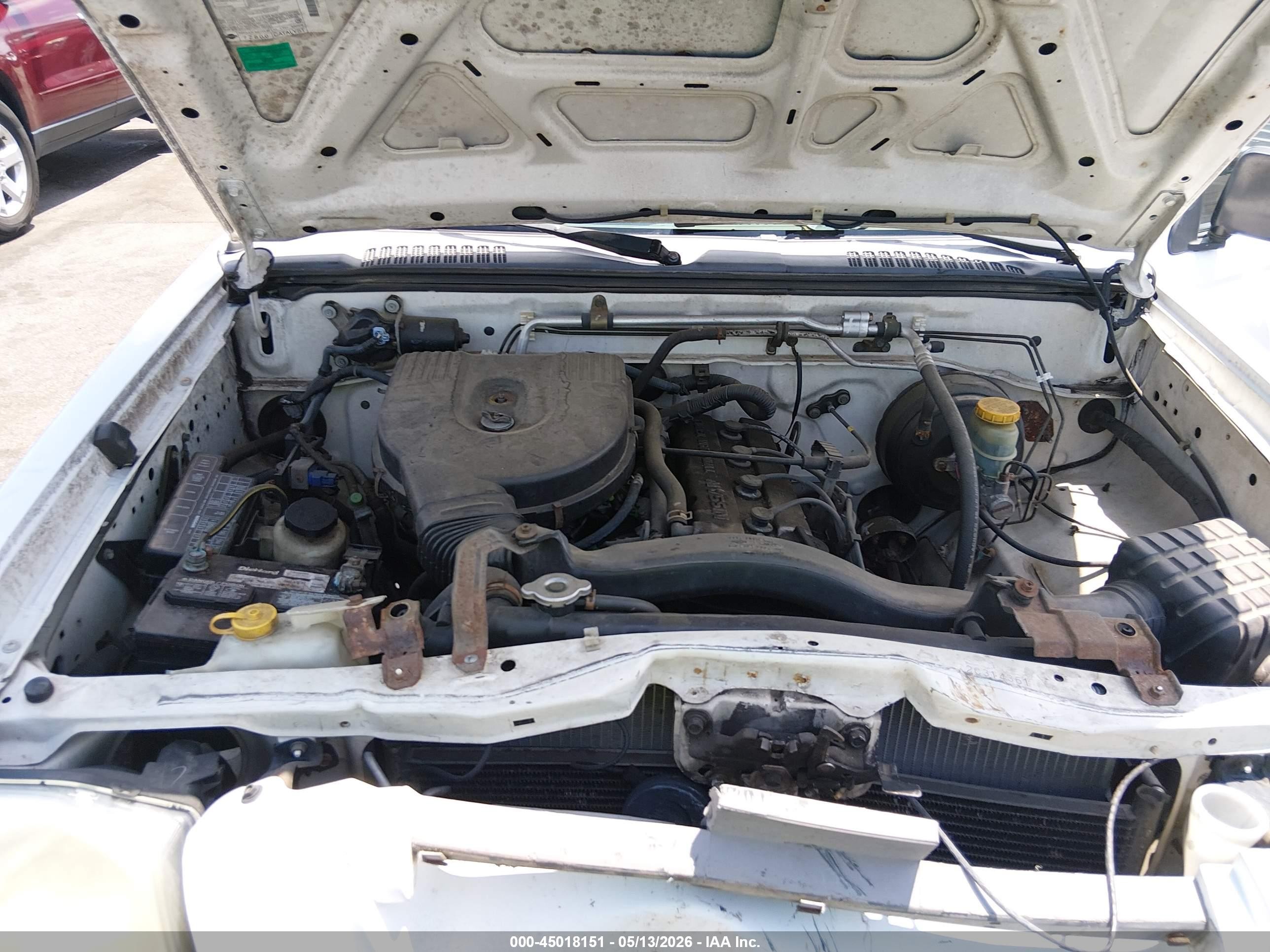 2002 Nissan Frontier Xe Белый vin: 1N6DD26SX2C314361