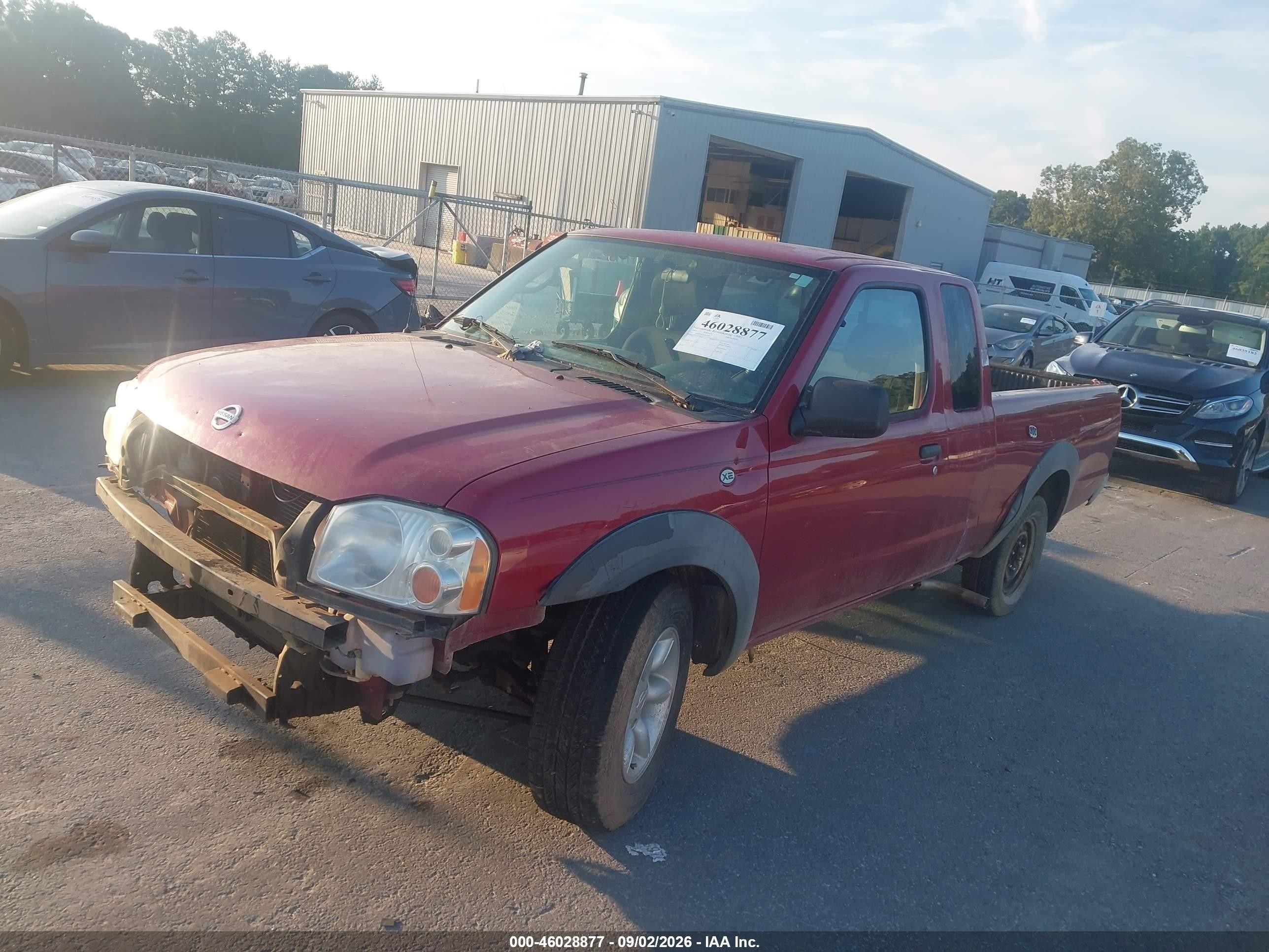 2002 Nissan Frontier Xe Red vin: 1N6DD26SX2C340037